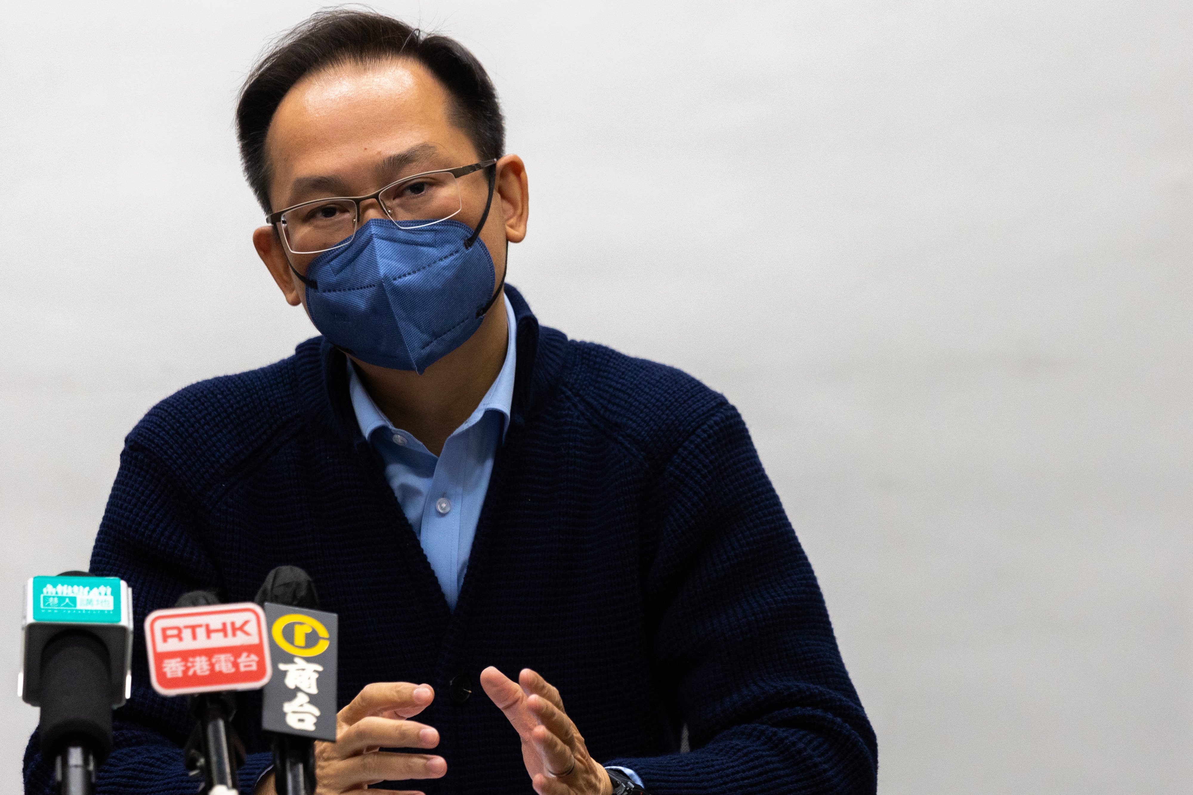 立法會議員陳學鋒。(林靄怡攝)