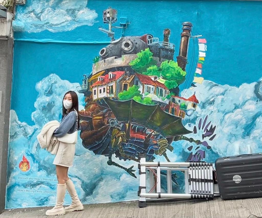 打卡好去處｜哈爾移動城堡壁畫登中環！全新3幅作品+期間限定店