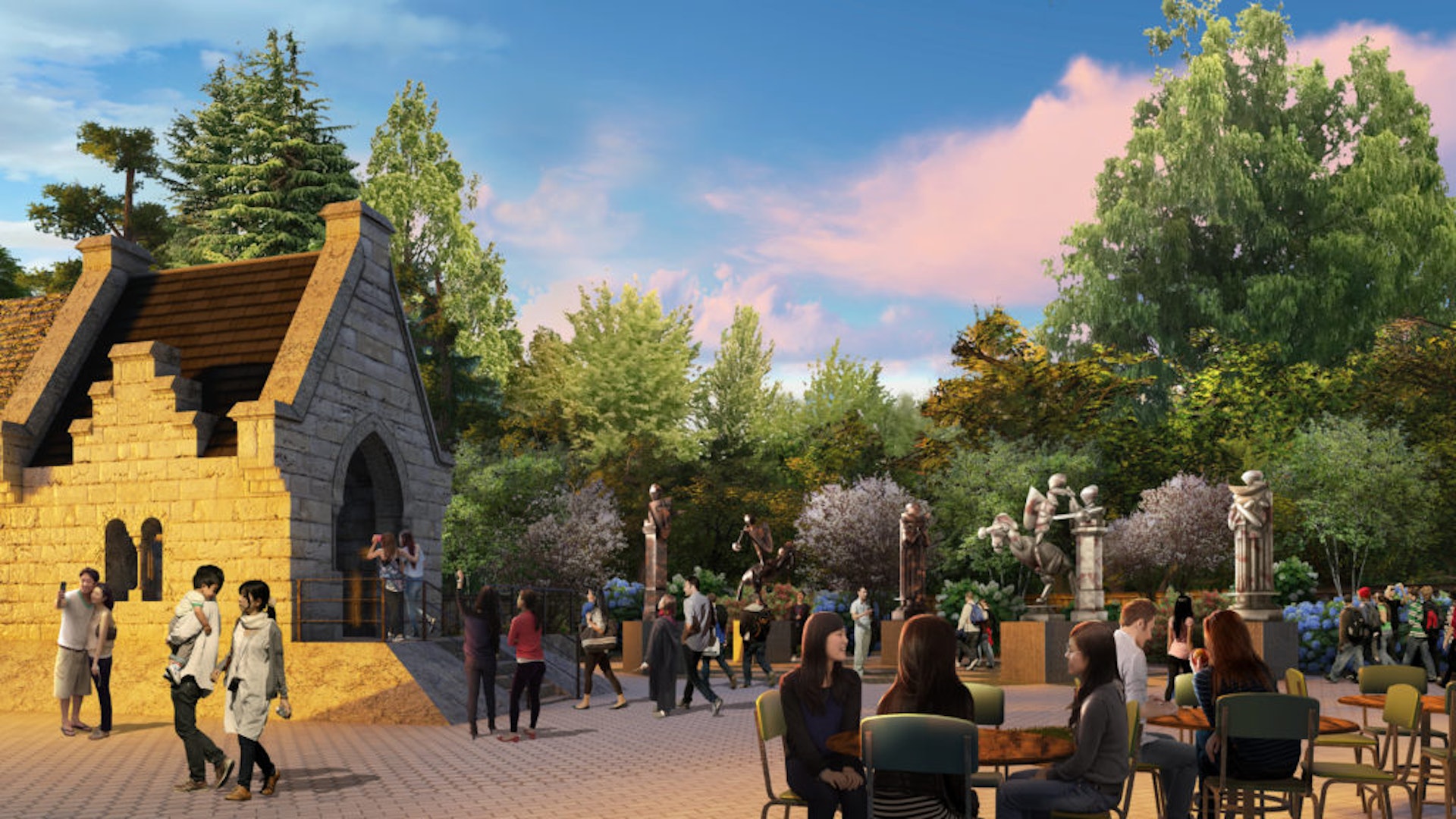 園內有大型室內攝影棚設施,戶外也有各種仿照電影出現過的房子等園區,遊客可以四處散步及拍照,花一天時間好好遊玩。(日本哈利波特影城官網) 園內有大型室內攝影棚設施,戶外也有各種仿照電影出現過的房子等園區,遊客可以四處散步及拍照,花一天時間好好遊玩。(日本哈利波特影城官網)