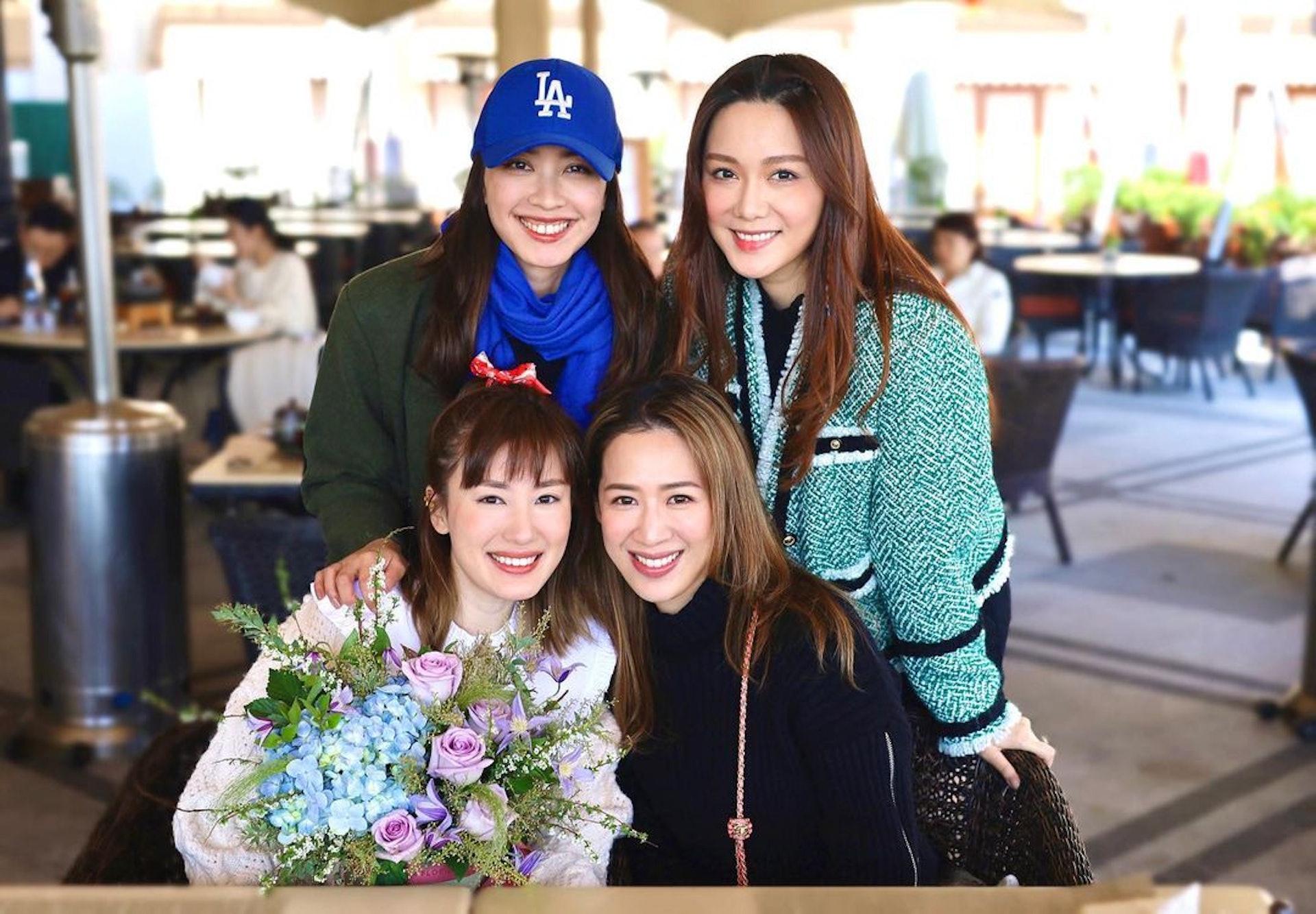 朱千雪不久前才約湯洛雯、蔣家旻、岑杏賢聚會。(IG@tracytschu) 朱千雪不久前才約湯洛雯、蔣家旻、岑杏賢聚會。(IG@tracytschu)