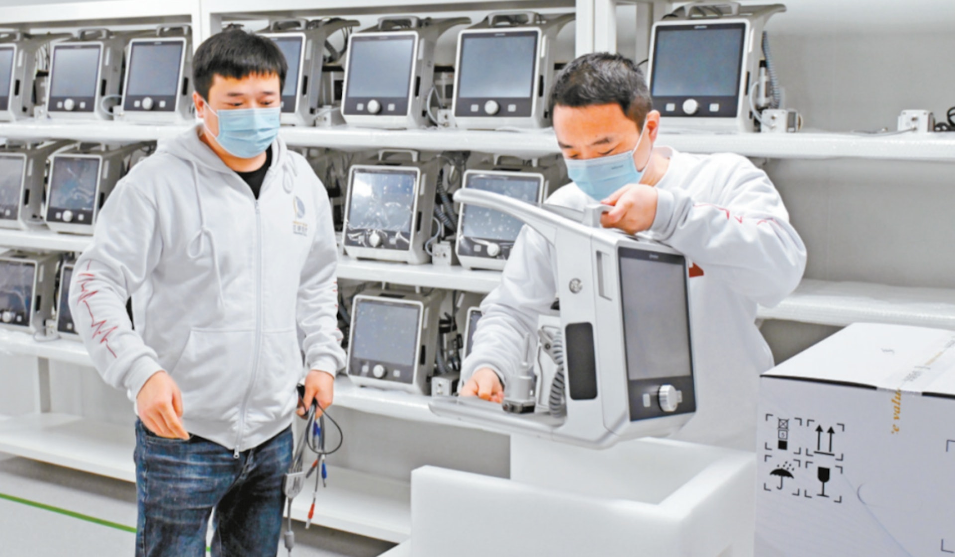 「深圳造」首款國產人工肺3周產出300台。(深圳特區報) 「深圳造」首款國產人工肺3周產出300台。(深圳特區報)