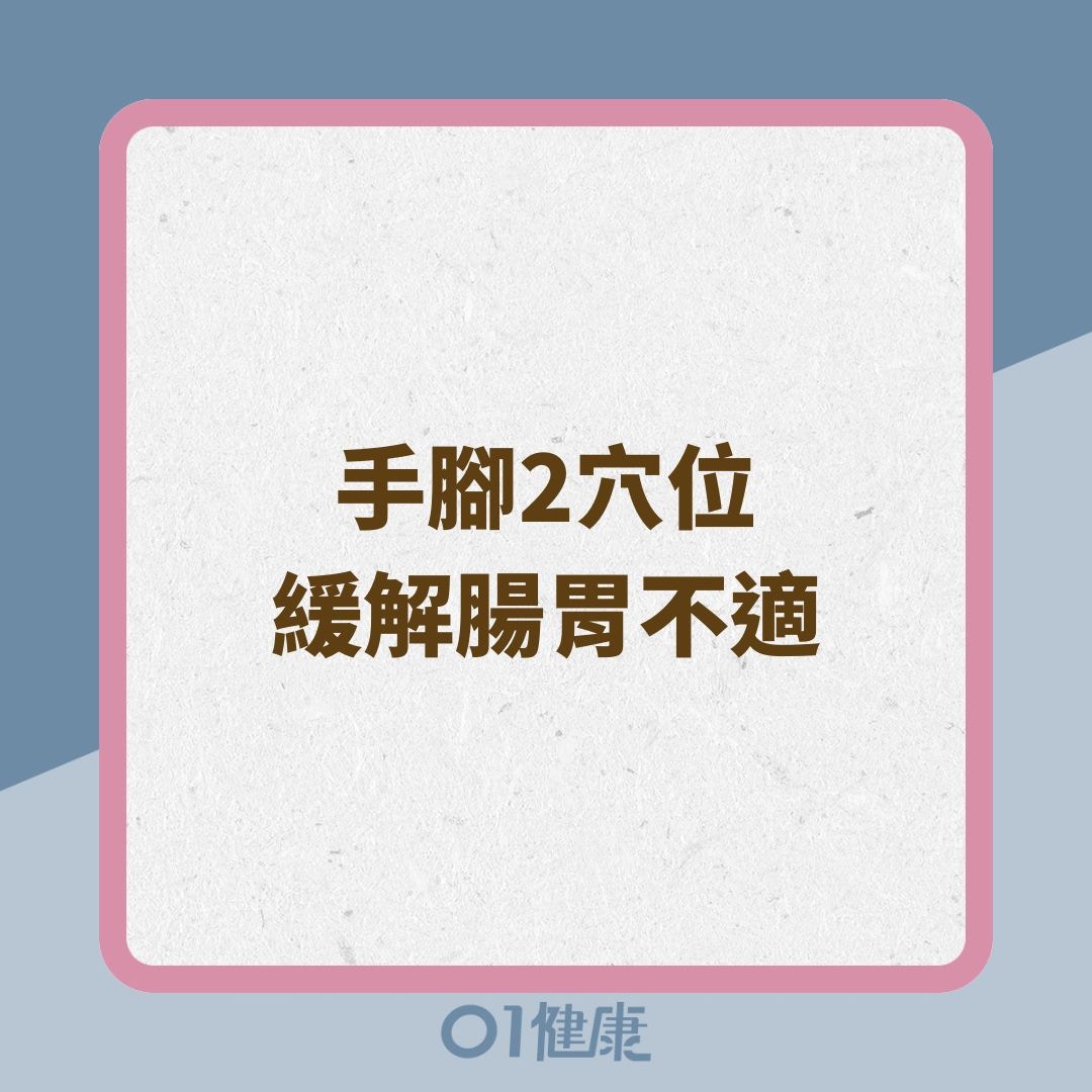 手腳2穴位緩解腸胃不適（01製圖）