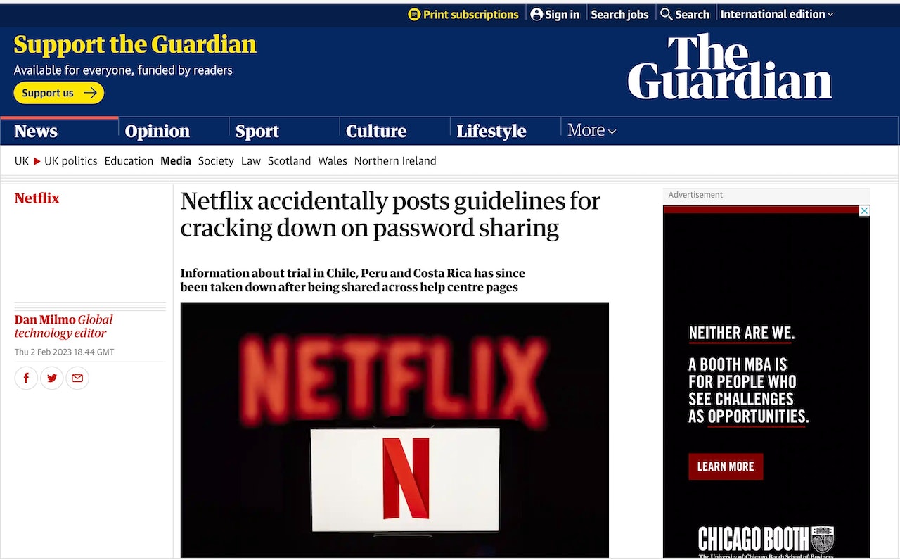 英國《The Guardian 衛報》網頁相關報導截圖 英國《The Guardian 衛報》網頁相關報導截圖