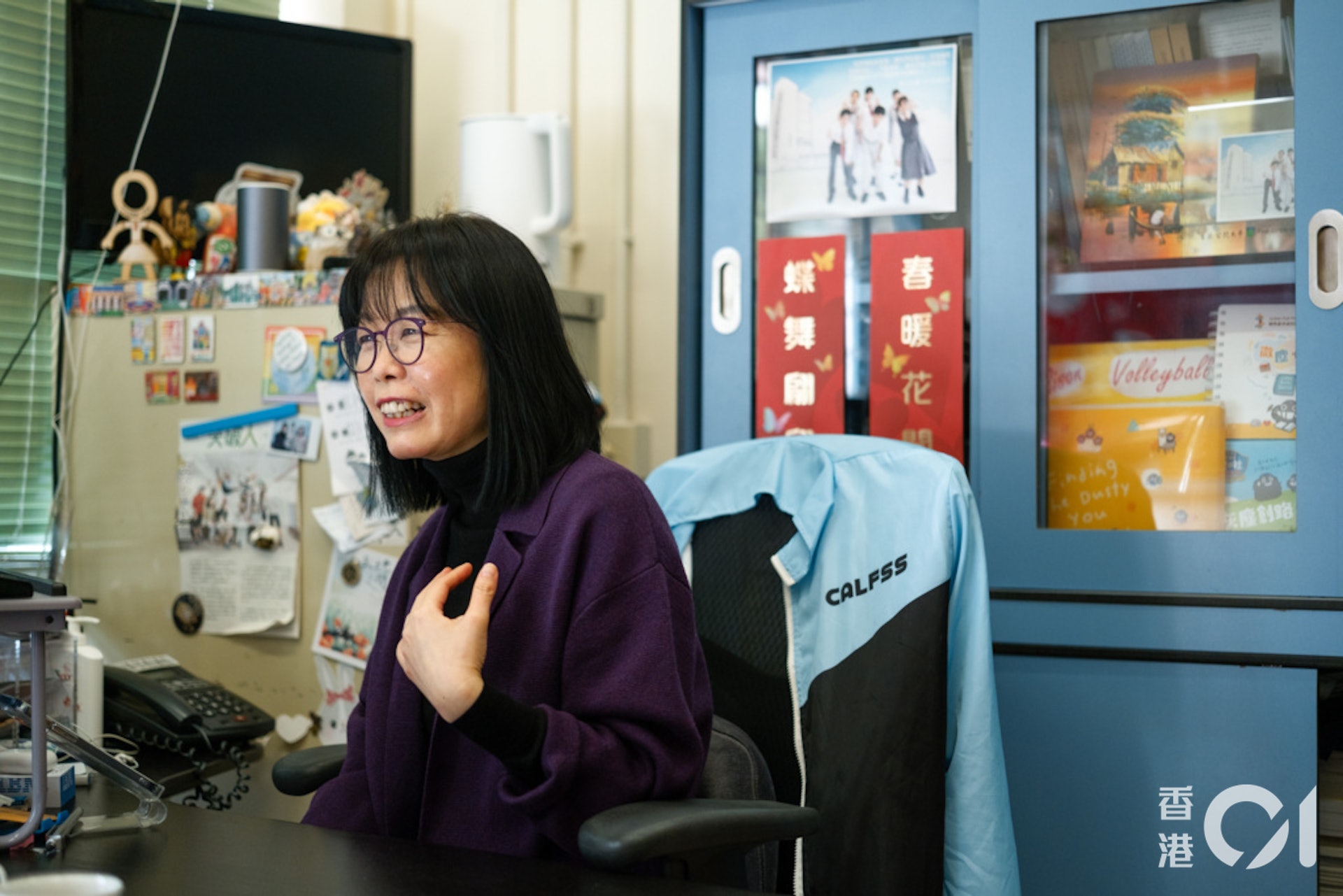 迦密愛禮信中學校長何玉芬專訪。(歐嘉樂攝) 迦密愛禮信中學校長何玉芬專訪。(歐嘉樂攝)