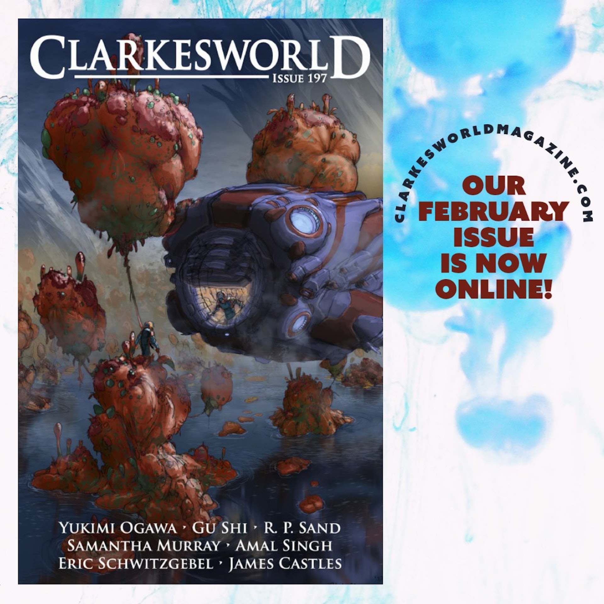 《Clarkesworld》2月號(instagram@clarkesworld) 《Clarkesworld》2月號(instagram@clarkesworld)