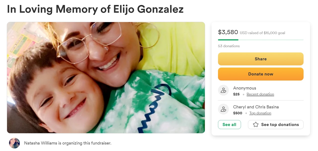 親友為死者家屬開設募款活動。(GoFundMe) 親友為死者家屬開設募款活動。(GoFundMe)