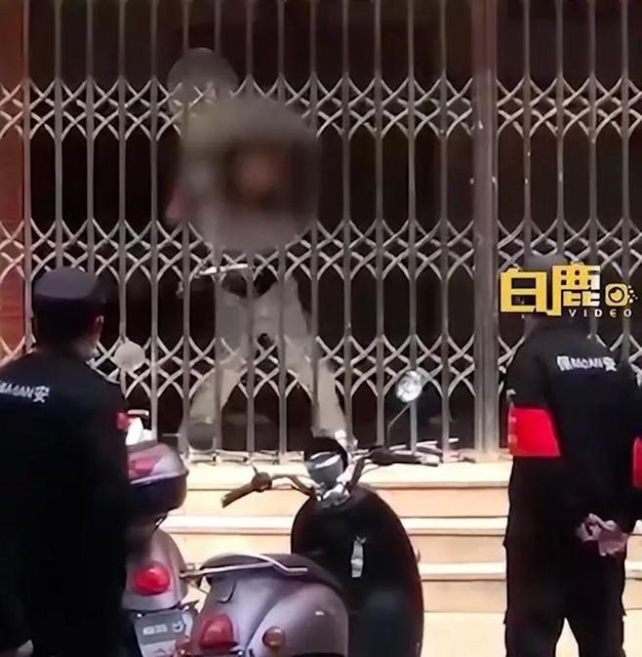 男學生因個人原因在校園內突發情緒激動、行為異常。(影片截圖) 男學生因個人原因在校園內突發情緒激動、行為異常。(影片截圖)