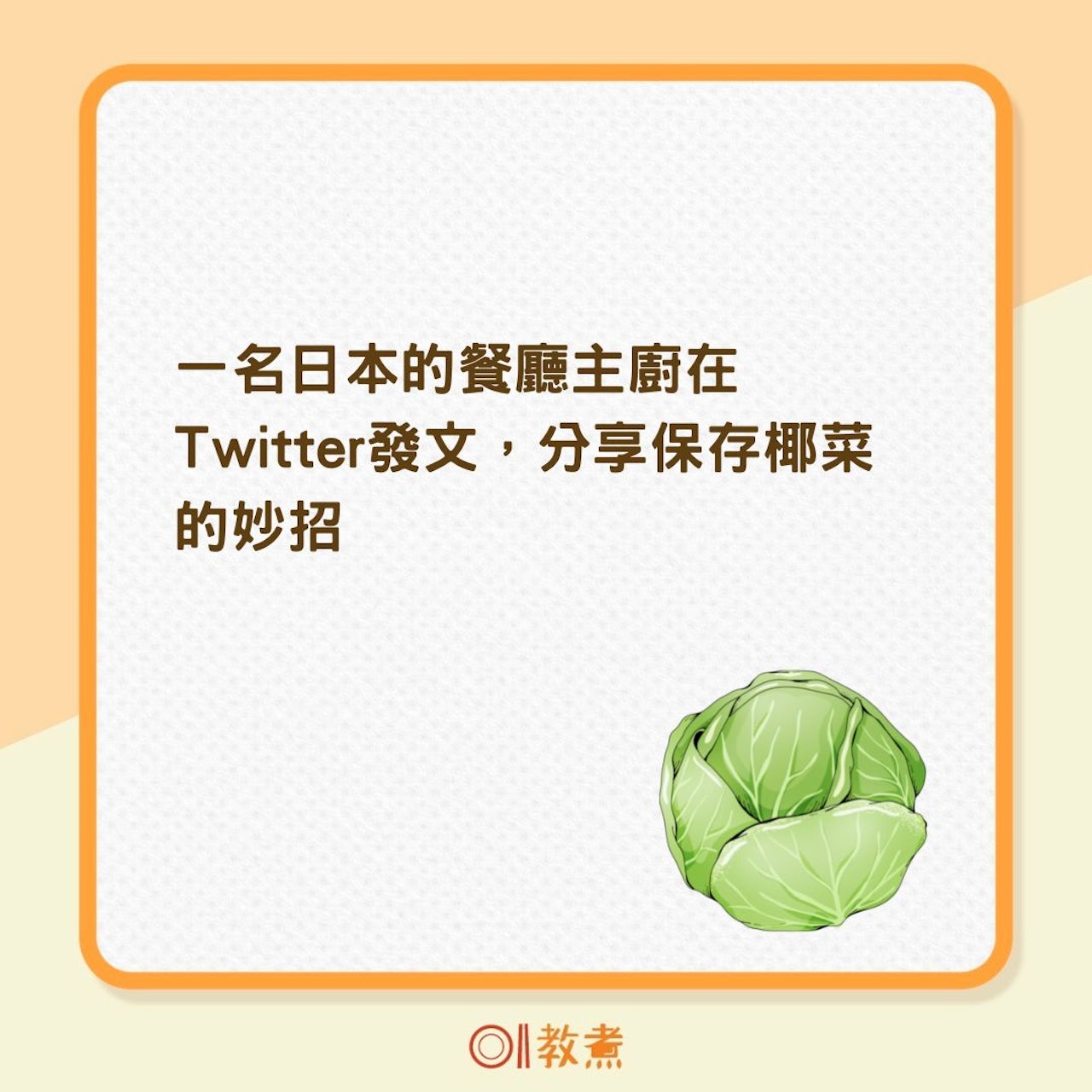 如何保存椰菜?(01製圖) 如何保存椰菜?(01製圖)