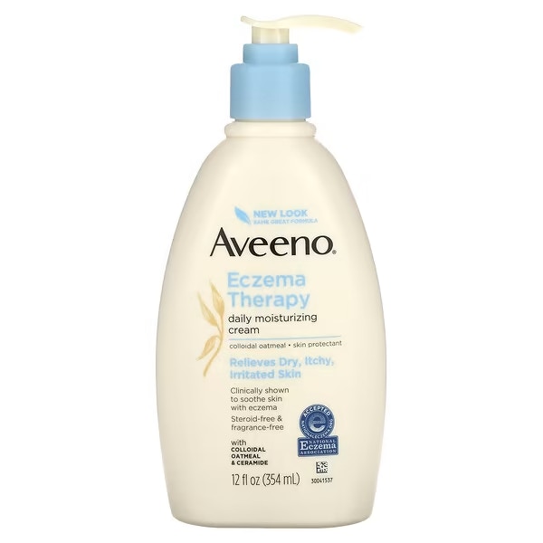 無類固醇濕疹藥膏推介：Aveeno, 濕疹霜，滋潤霜 354ml HK$181.89（iHerb 官網）