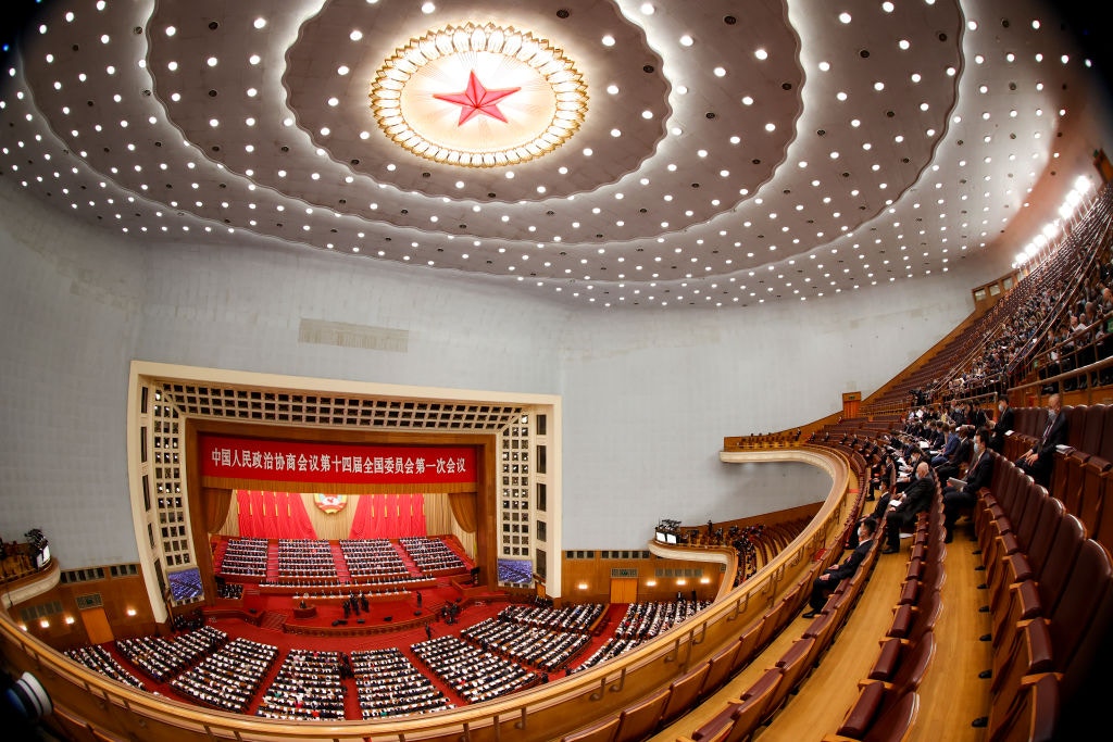 2023年3 月4日，在中國北京人民大會堂舉行的兩會開幕式。（Reuters）