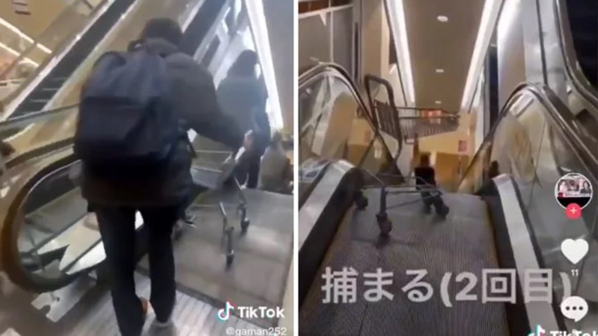 壽司郎之亂|日本唔入餐廳一樣危險?瘋傳少年推手推車落扶手電梯 壽司郎之亂|日本唔入餐廳一樣危險?瘋傳少年推手推車落扶手電梯