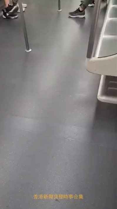 該女童於港鐵車廂內向母親訴苦，多次說「好辛苦」、「頂唔順」。（YouTube頻道「香港新聞突發時事合集」）