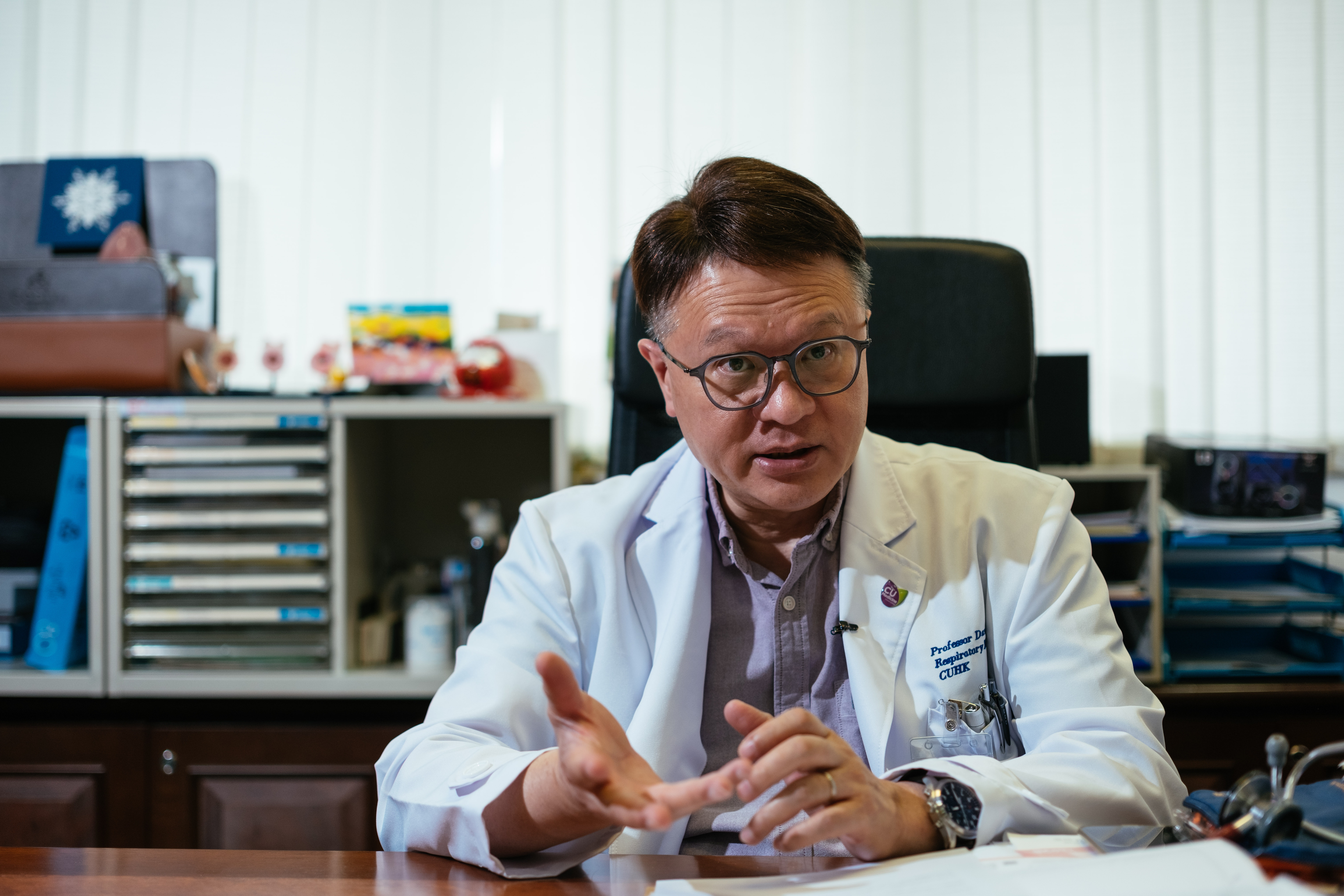 本港進入流感季節，中大呼吸系統科講座教授許樹昌預計，2月初會達到本港流感高峰期。（資料圖片）