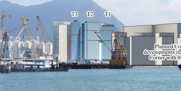 亿京发展等持有的九龙湾国际展贸中心。（城规会资料）