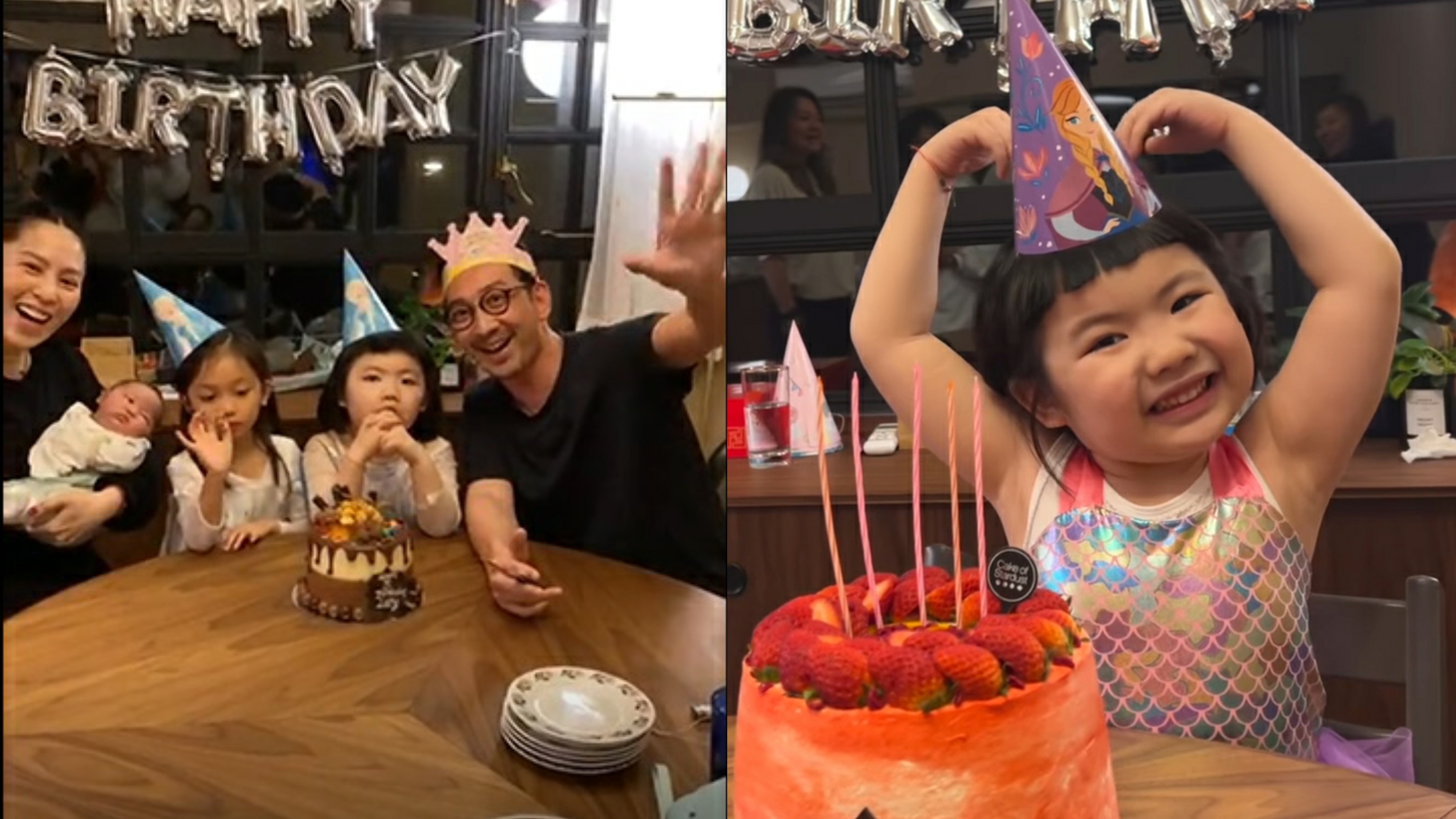李元元5歲生日擺港女十式冇難度 腦筋急轉彎直播捉李璨琛講錯嘢