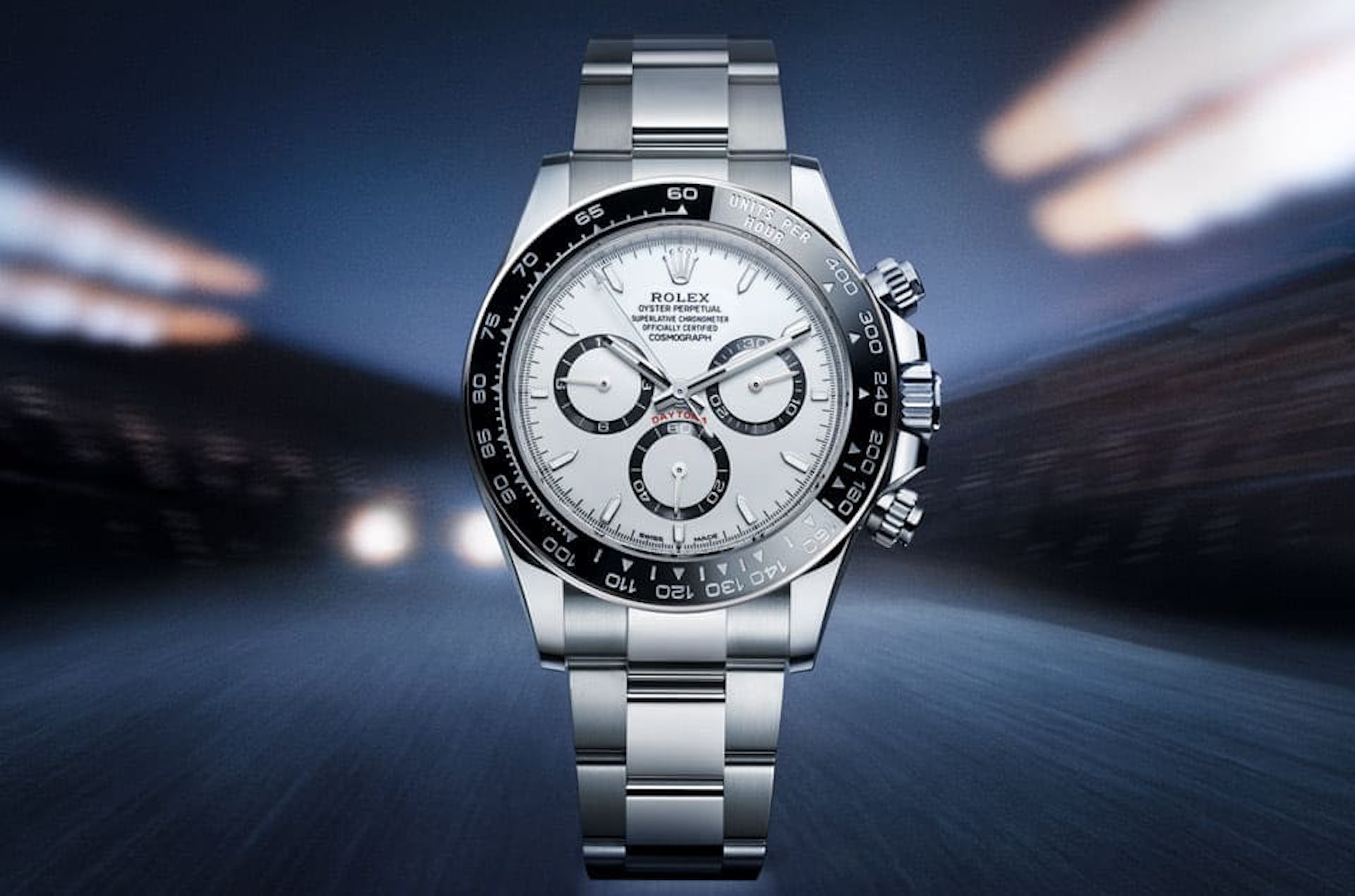 勞力士2023年發表全新世代Daytona,手錶外觀依舊維持系列熟悉的樣貌。(ROLEX) 勞力士2023年發表全新世代Daytona,手錶外觀依舊維持系列熟悉的樣貌。(ROLEX)