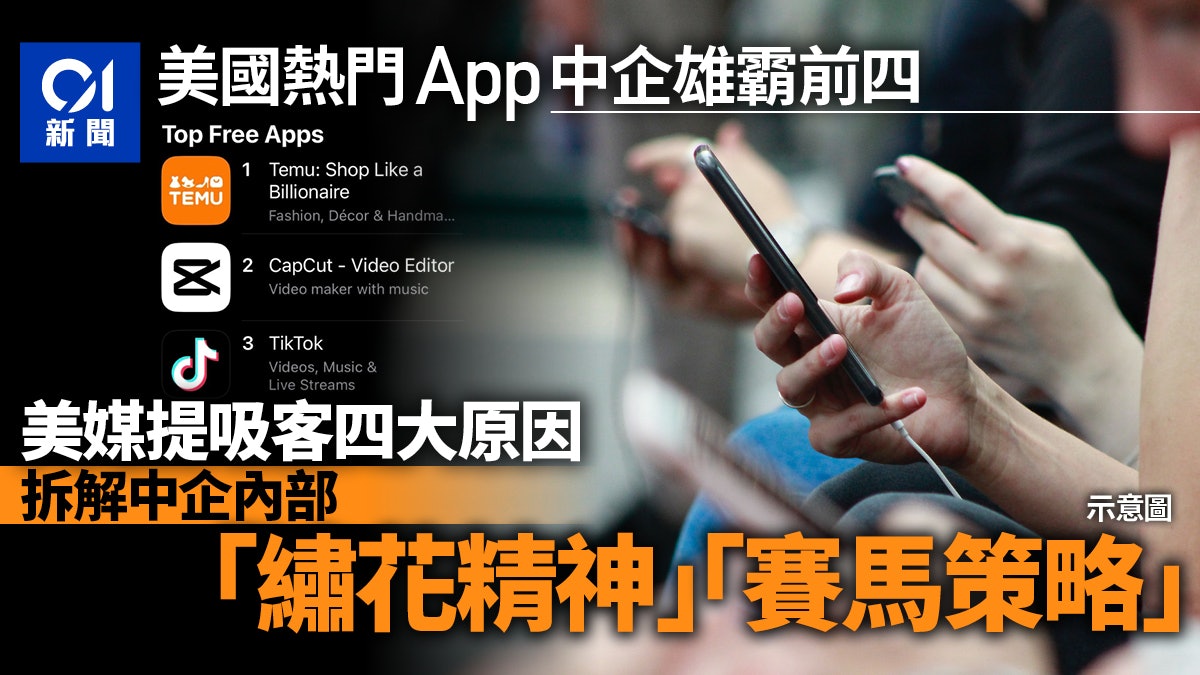 美國最熱門App中企雄踞榜首四位 美媒分析俘虜年輕人4大原因 美國最熱門App中企雄踞榜首四位 美媒分析俘虜年輕人4大原因