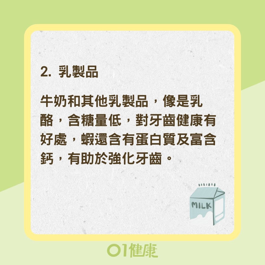 5種超優的養牙食物（01製圖）