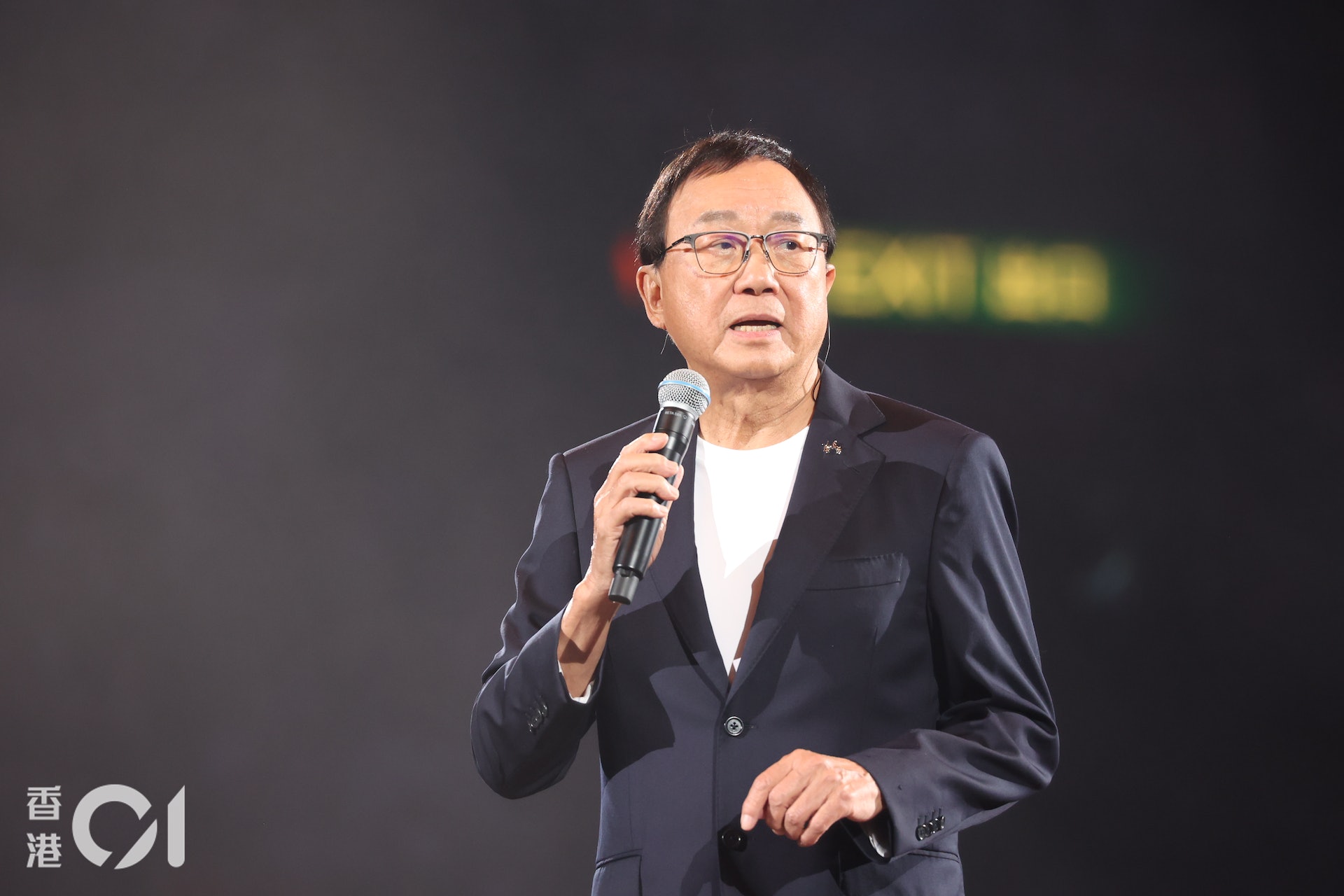 許冠文為Sam擔任嘉賓。(葉志明攝) 許冠文為Sam擔任嘉賓。(葉志明攝)