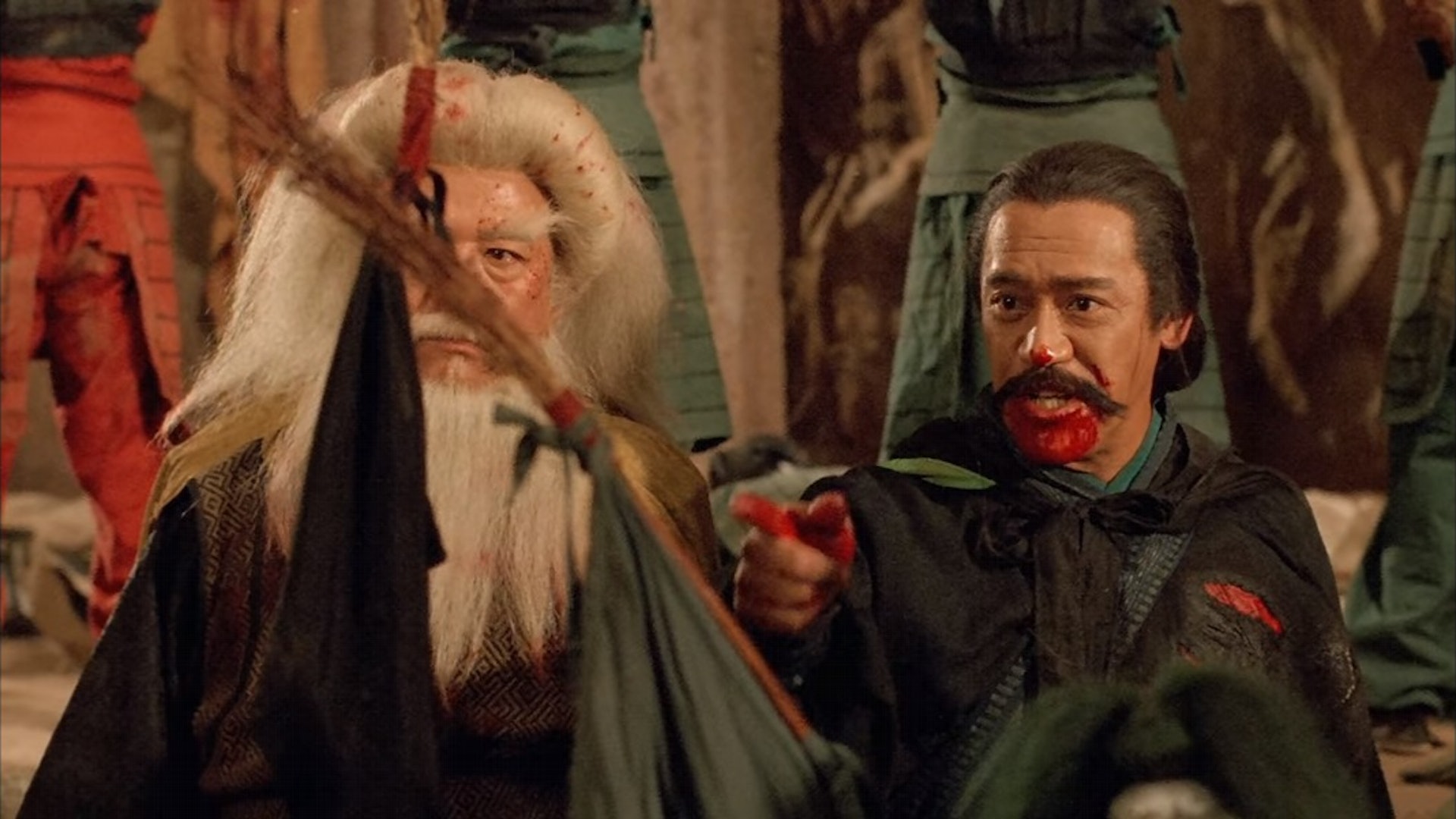 吳耀漢在《倚天屠龍記之魔教教主》裡飾演魔教長老「青翼蝠王」韋一笑。(《倚天屠龍記之魔教教主》電影截圖)