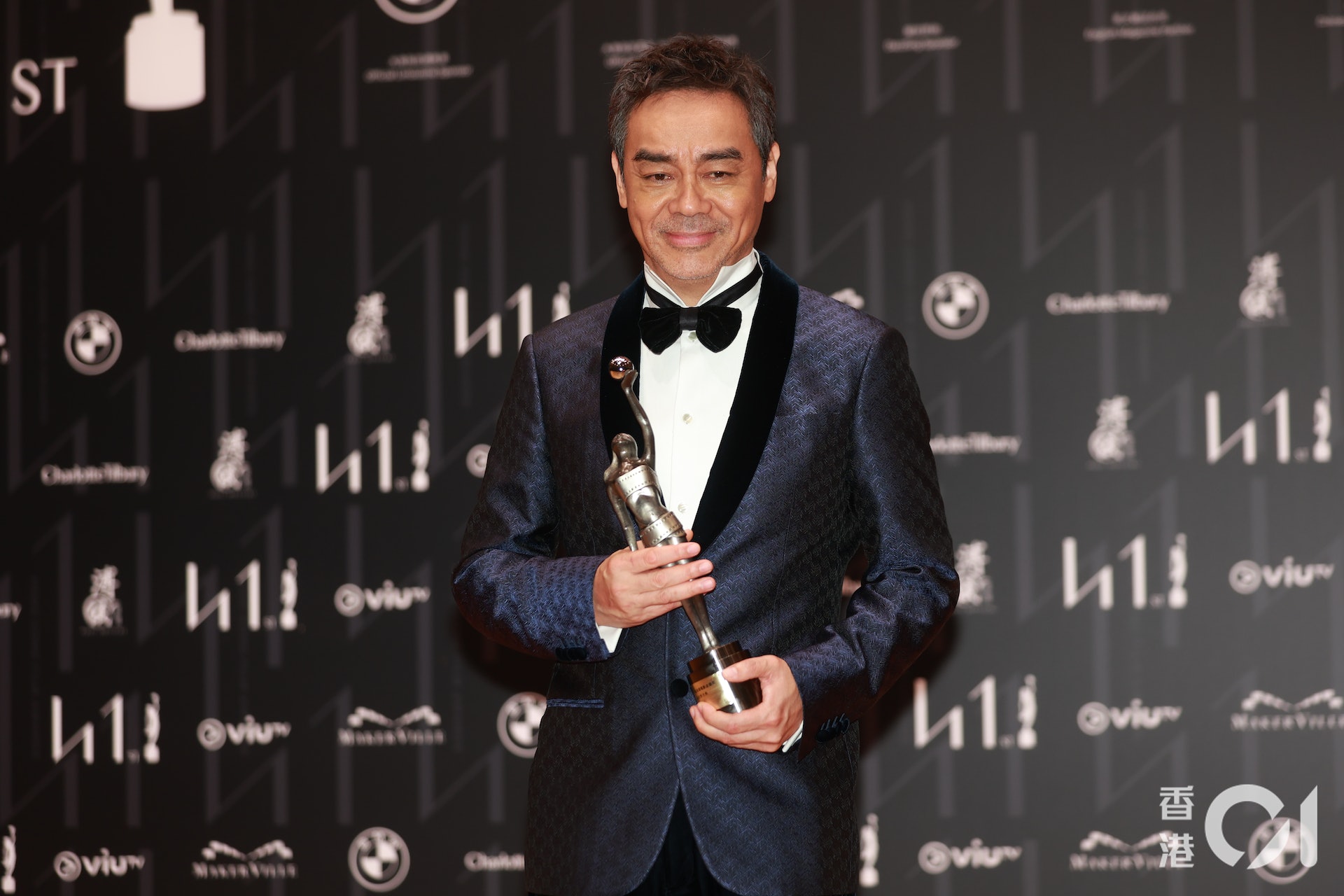 劉青雲憑《神探大戰》第三度獲封影帝,他表示憑吳鎮宇的演技,絕對值得攞獎。(陳順禎 攝)