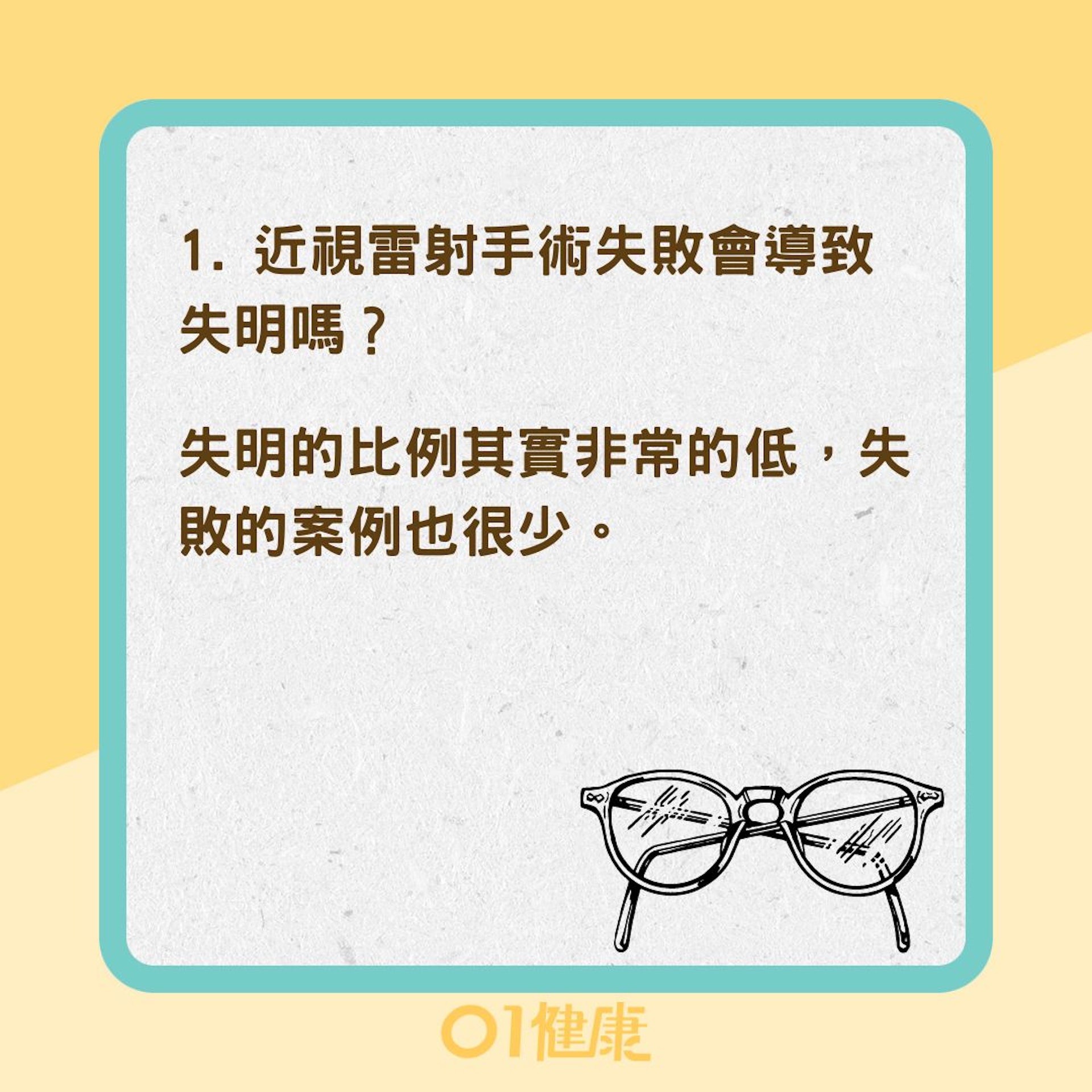 近視雷射迷思大解惑(01製圖) 近視雷射迷思大解惑(01製圖)