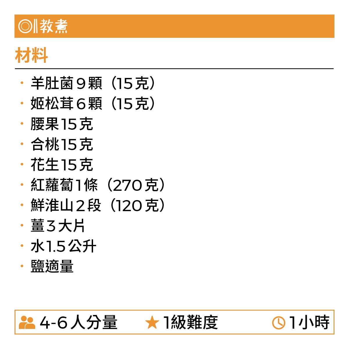 羊肚菌松茸淮山湯食譜