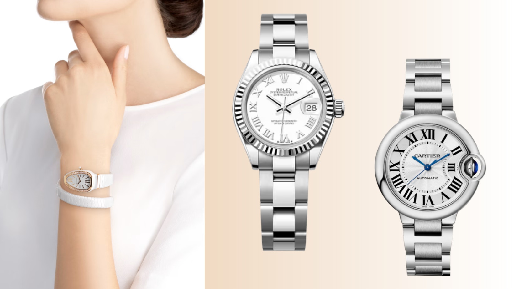 ROLEX、Hermès、CHANEL、LV 13款白色精品手錶推薦｜職場女裝錶