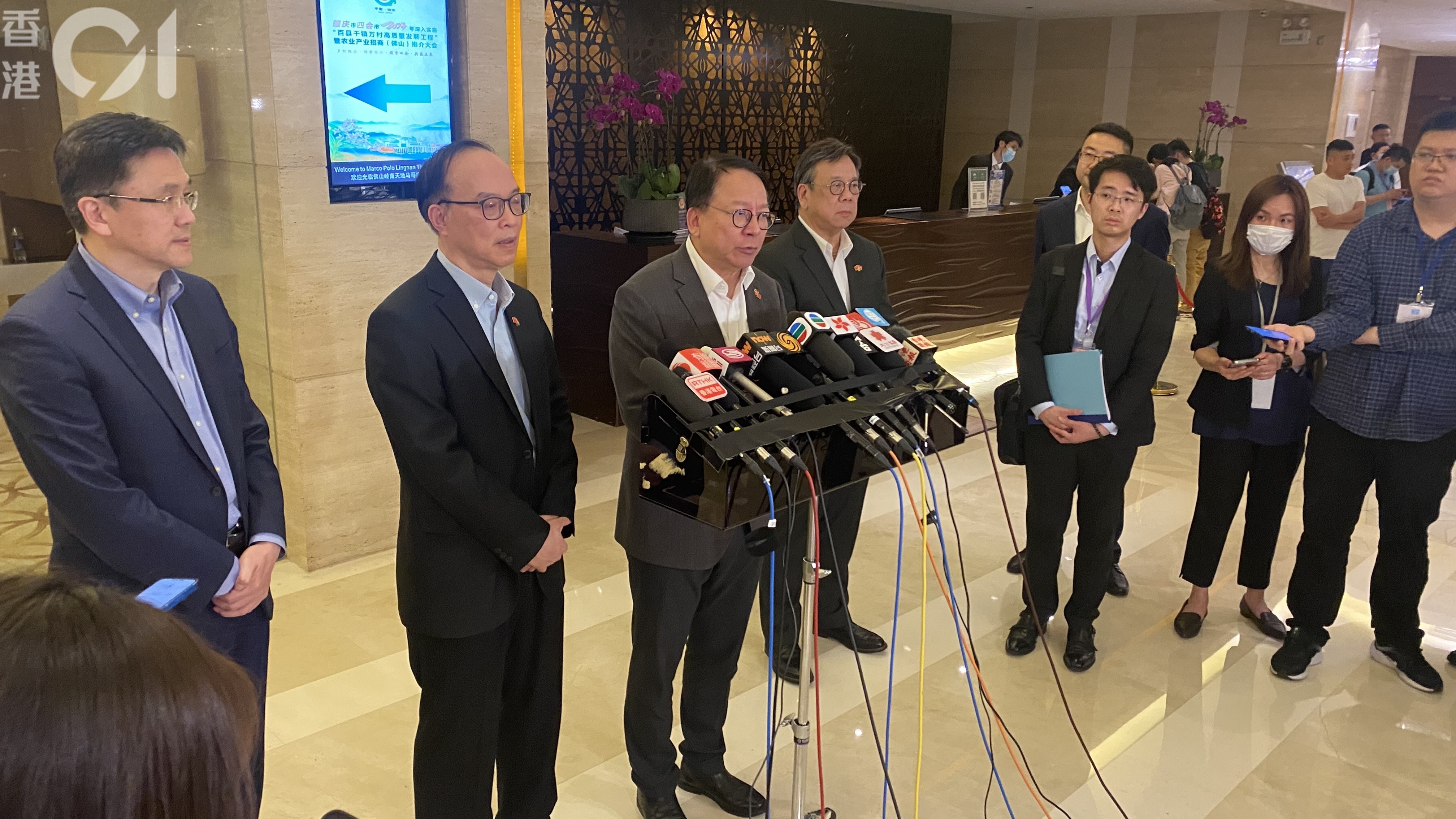 陳國基指參觀了比亞迪及騰訊，相當有啟發性（孔繁栩攝）