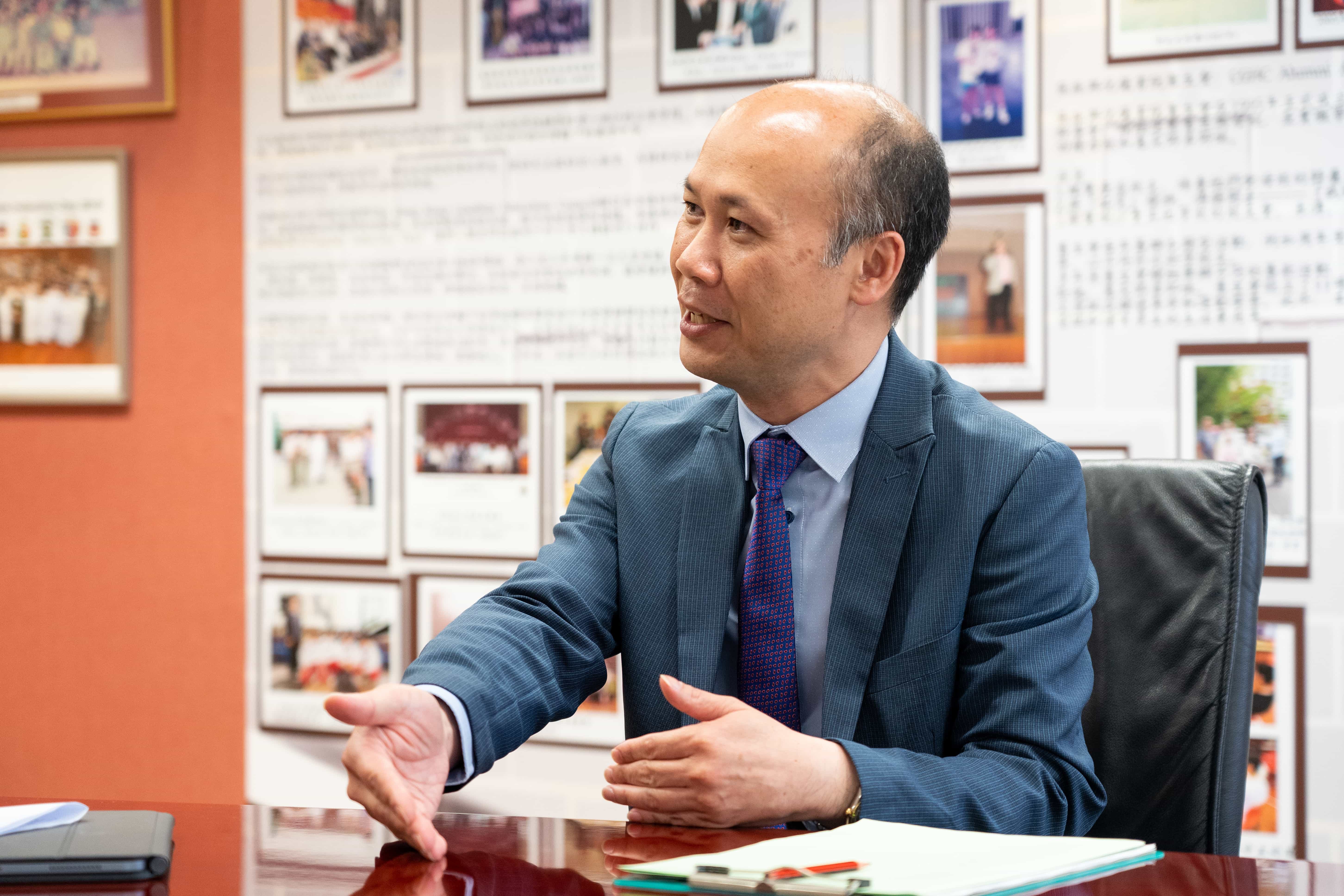 黃世堯校長認為,學生利用具學校特色的”STREAM”回饋社會,是「學習連繫現實需要」的體現。 黃世堯校長認為,學生利用具學校特色的”STREAM”回饋社會,是「學習連繫現實需要」的體現。