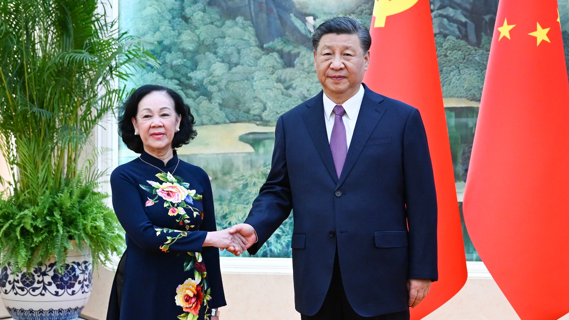 習近平晤越共政治局委員 籲兩國加強合作妥管分歧 習近平晤越共政治局委員 籲兩國加強合作妥管分歧