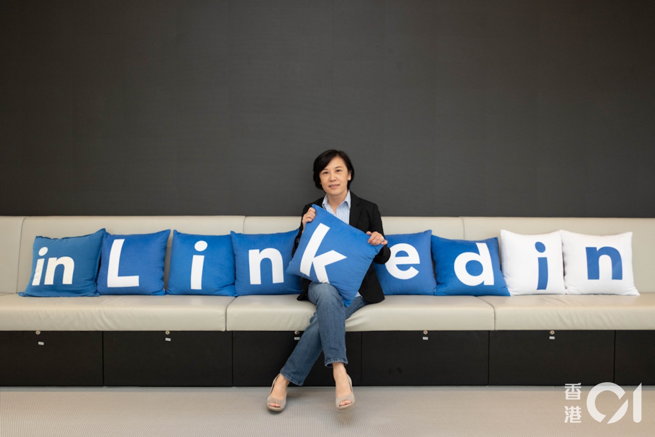 LinkedIn香港區總經理吳薇薇。(盧翊銘攝) LinkedIn香港區總經理吳薇薇。(盧翊銘攝)