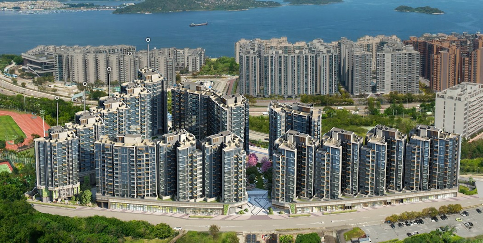 大埔白石角University Hill。 大埔白石角University Hill。