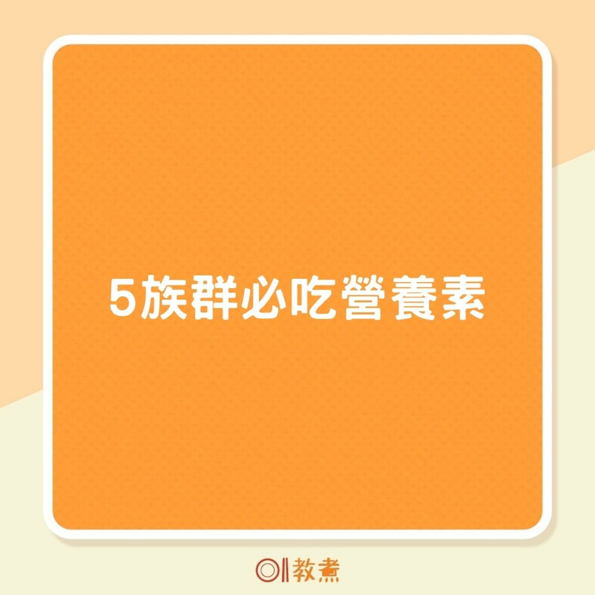 5族群必吃營養素(01製圖) 5族群必吃營養素(01製圖)