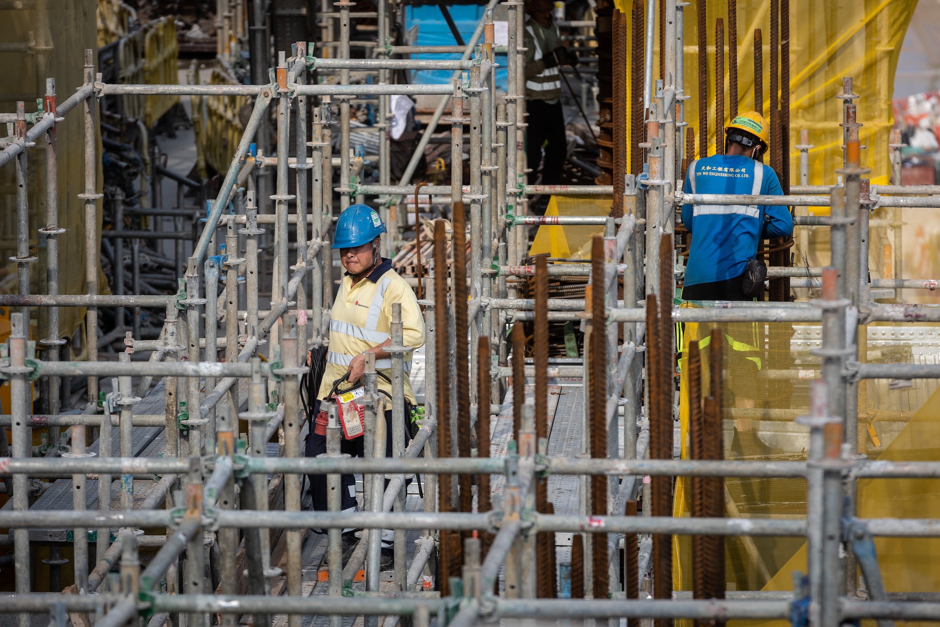 建造業輸入外勞計劃,會以大型公營項目優先。(資料圖片/廖雁雄攝) 建造業輸入外勞計劃,會以大型公營項目優先。(資料圖片/廖雁雄攝)