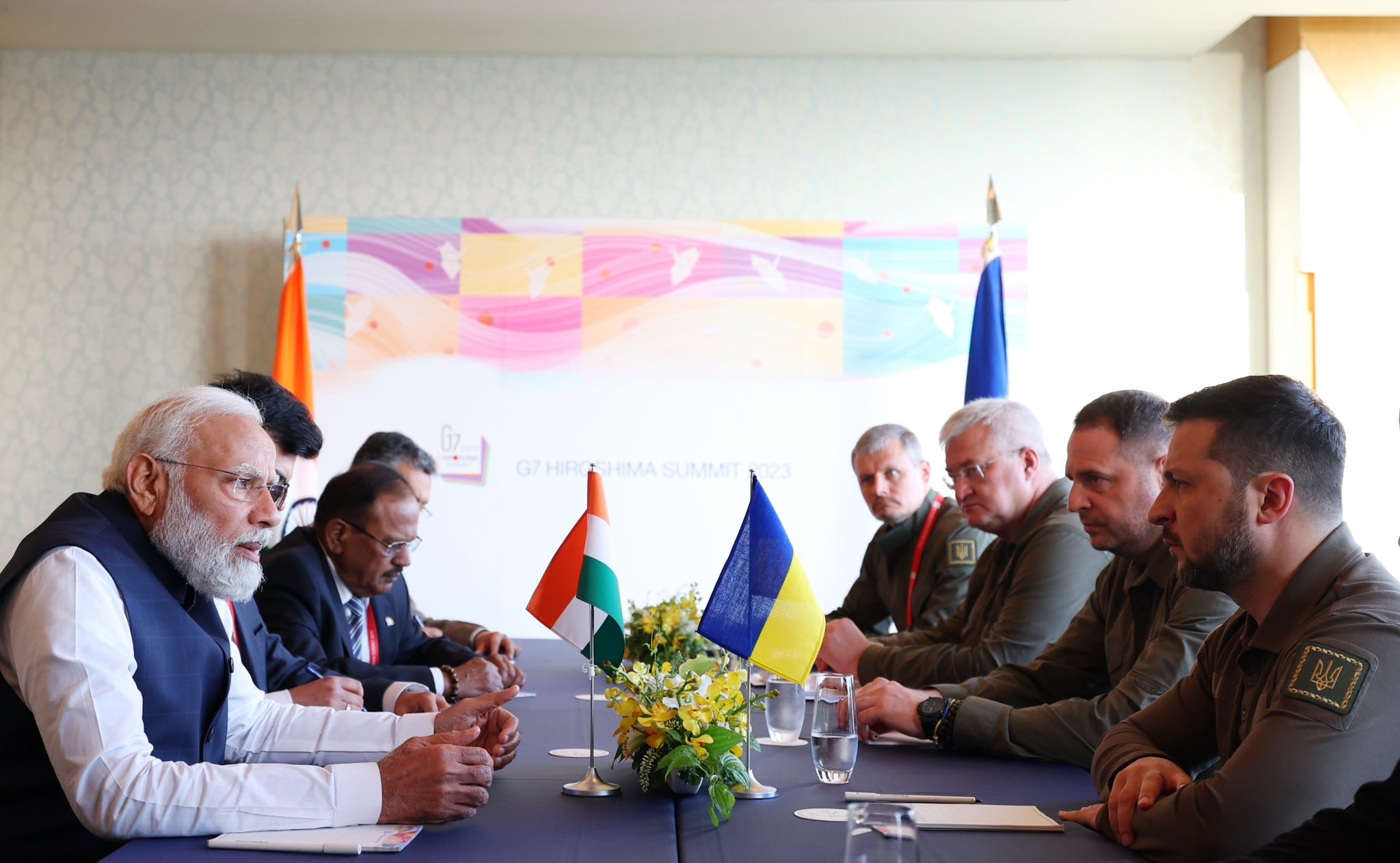 G7峰會第二天：澤連斯基2023年5月20日會晤印度總理莫迪（Narendra Modi）（Twitter@PMO India）