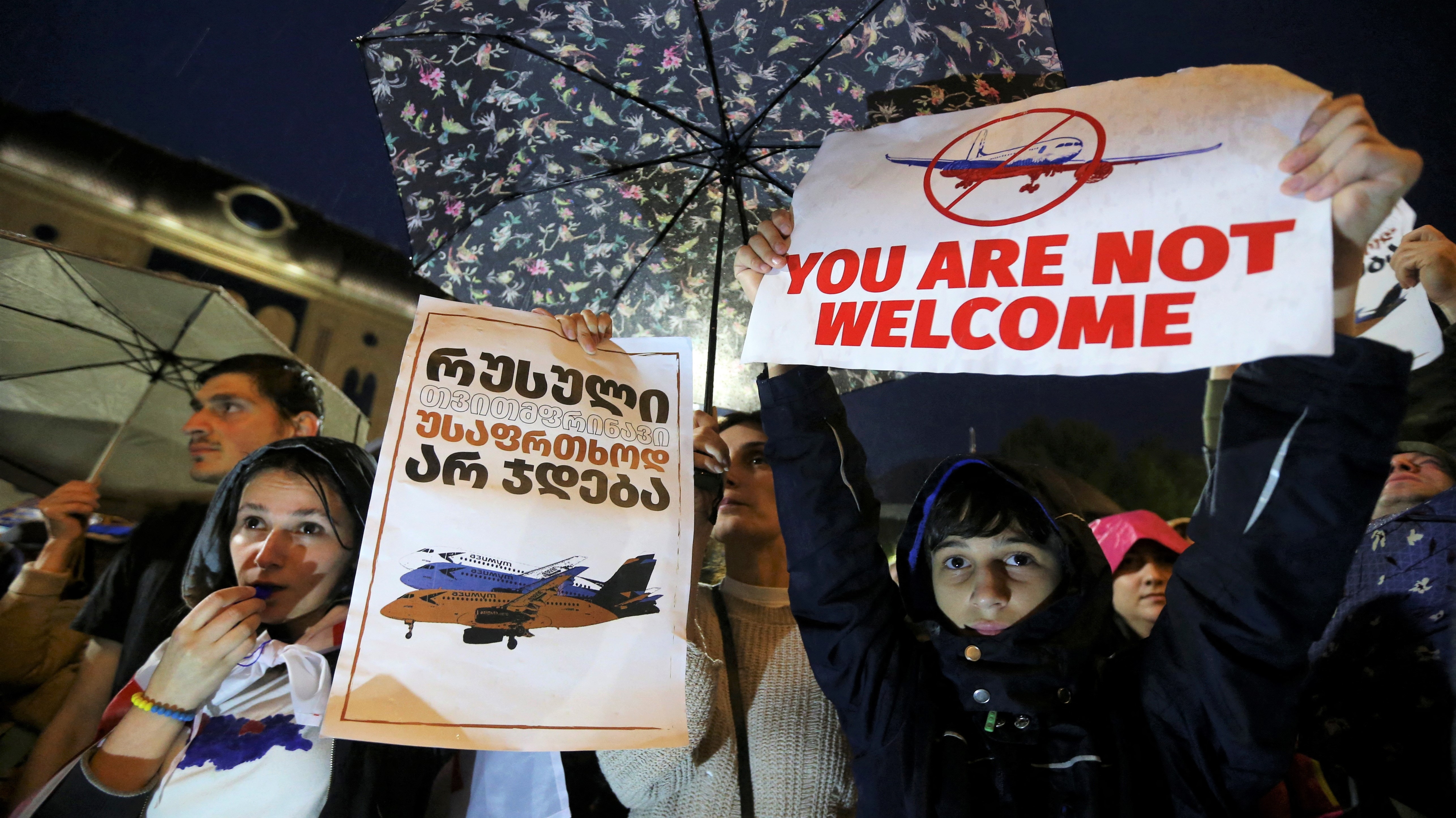 格魯吉亞現反俄示威普京驚訝：他們腦袋有問題