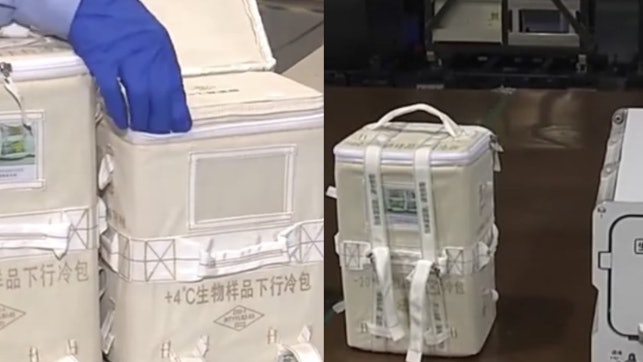 神舟十五號返地球載回再生稻植株等生物樣品 「打包盒」有特殊設計 神舟十五號返地球載回再生稻植株等生物樣品 「打包盒」有特殊設計
