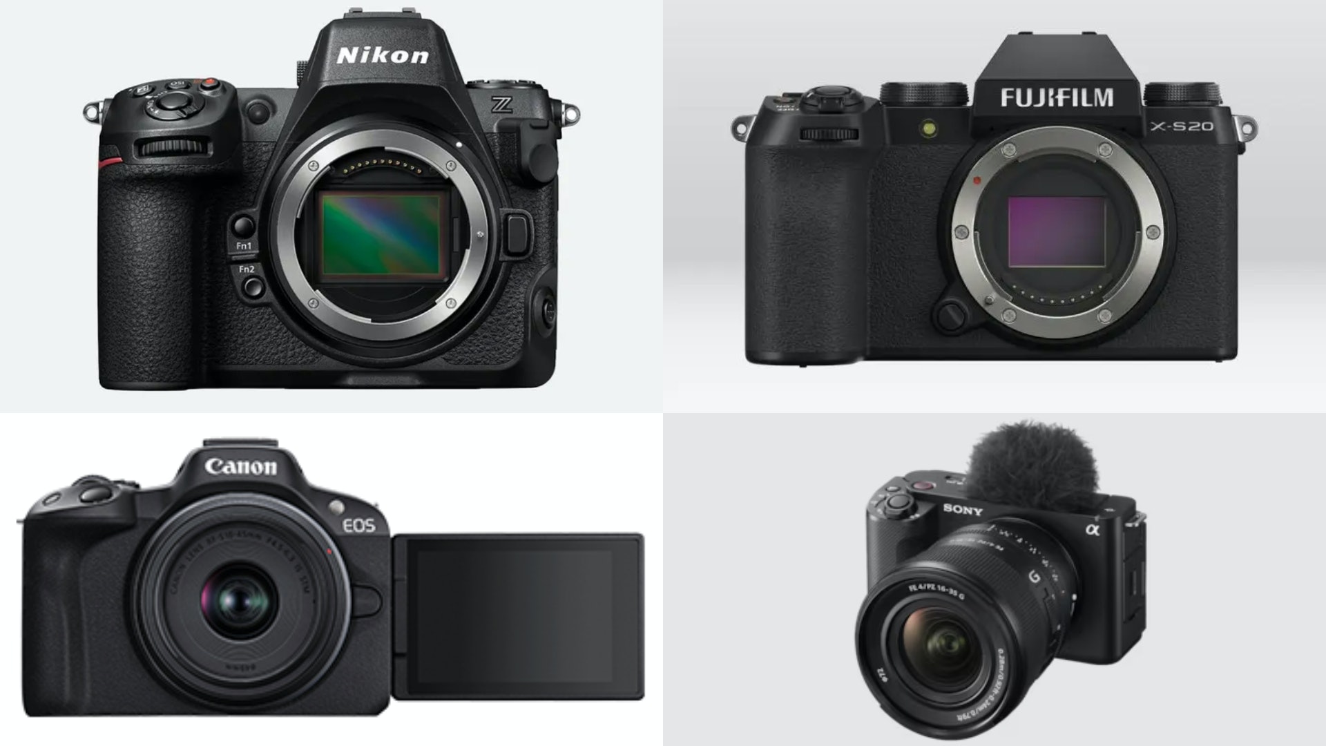 Nikon/Fujifilm/Canon/Sony｜高性能新無反相機4選　你會揀邊款？