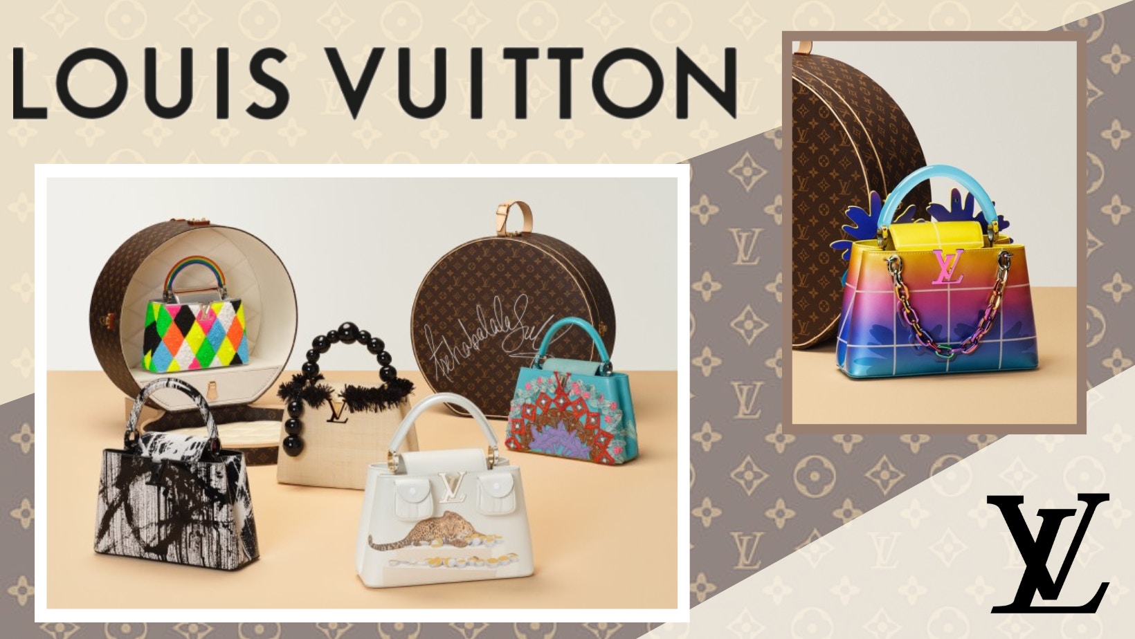 Louis Vuitton｜22款藝術家限量Capucines手袋28/6將作慈善拍賣