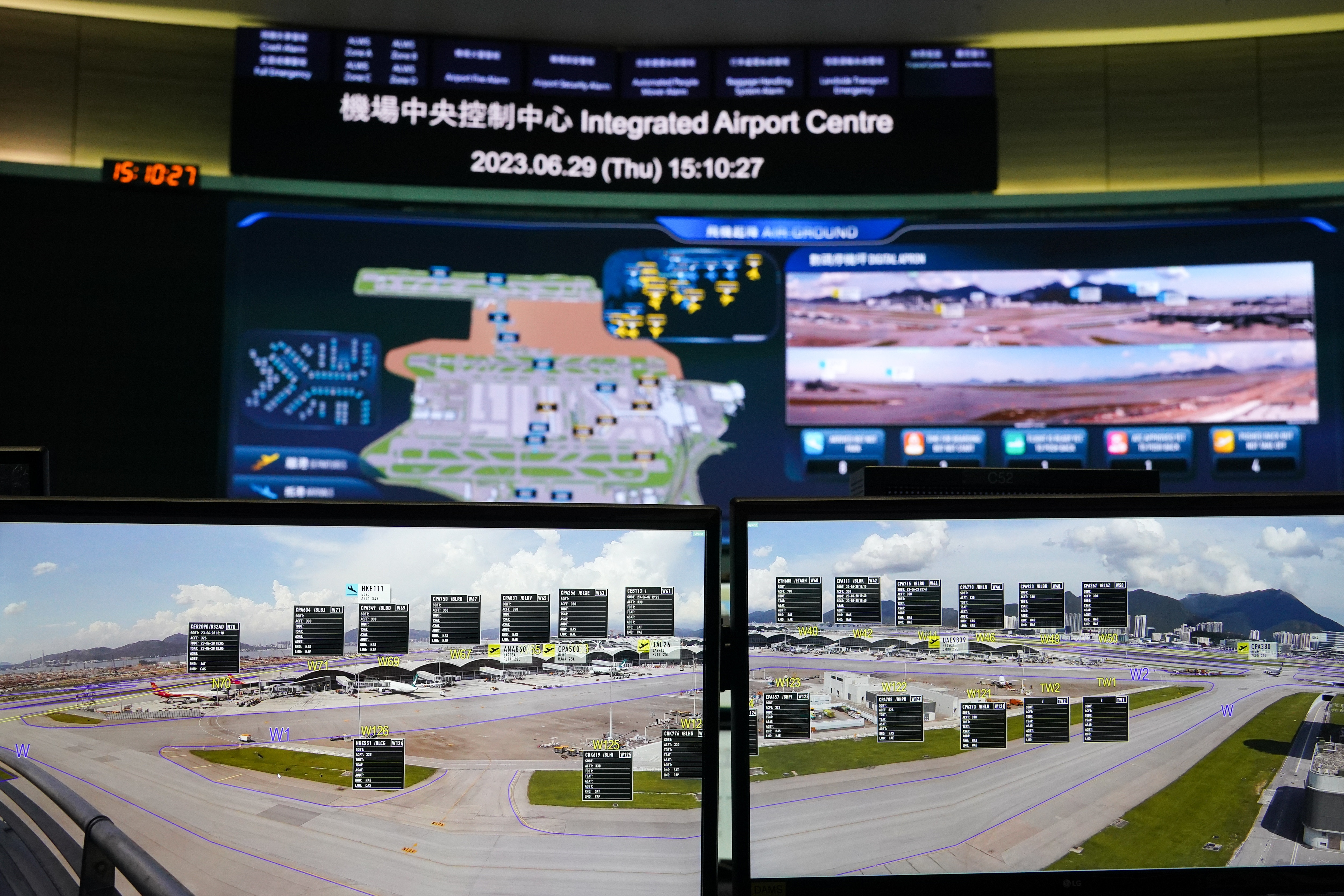 機管局及民航處斥2.5億指揮塔數碼化裝240鏡頭監察航班