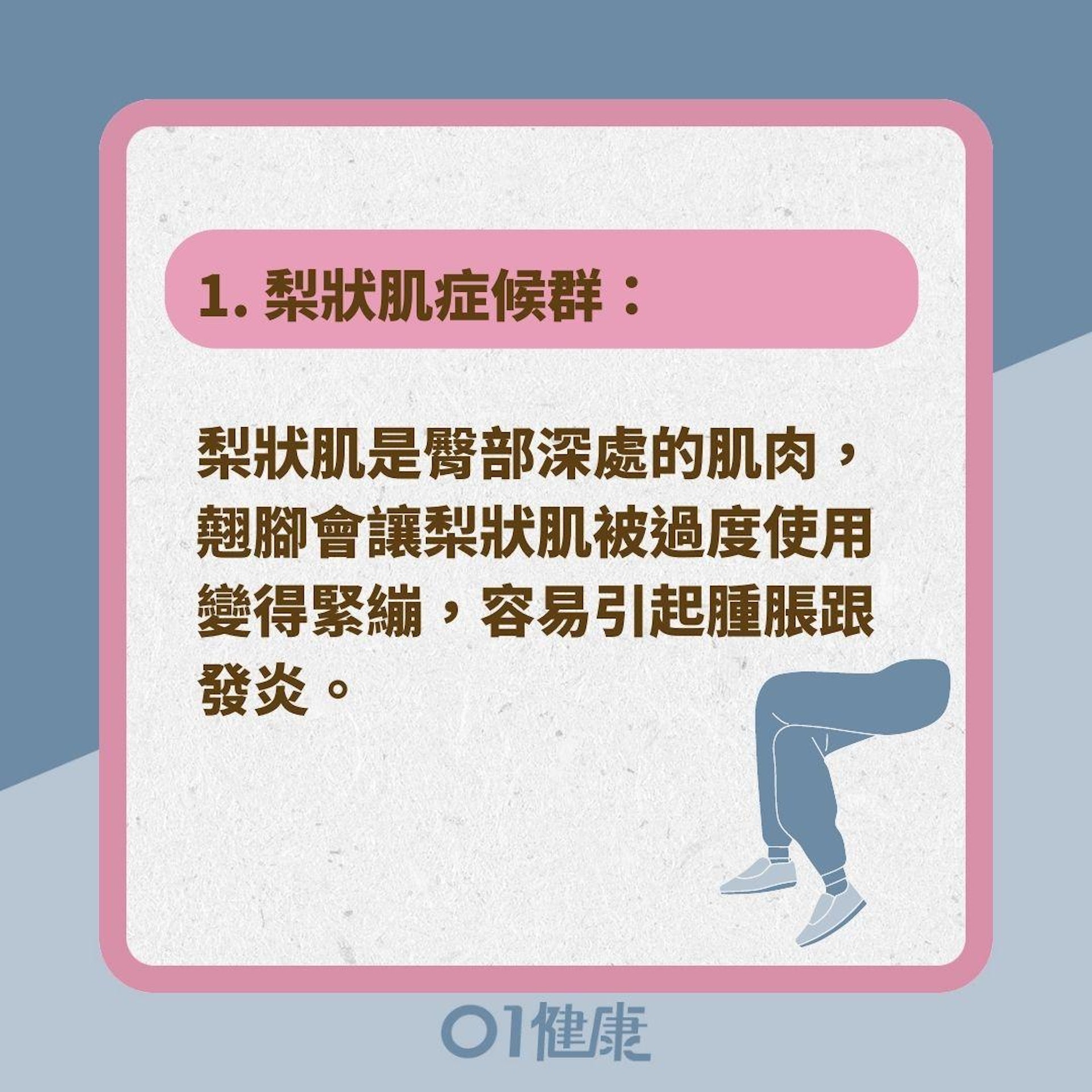 翹腳對身體4部位造成影響(01製圖) 翹腳對身體4部位造成影響(01製圖)