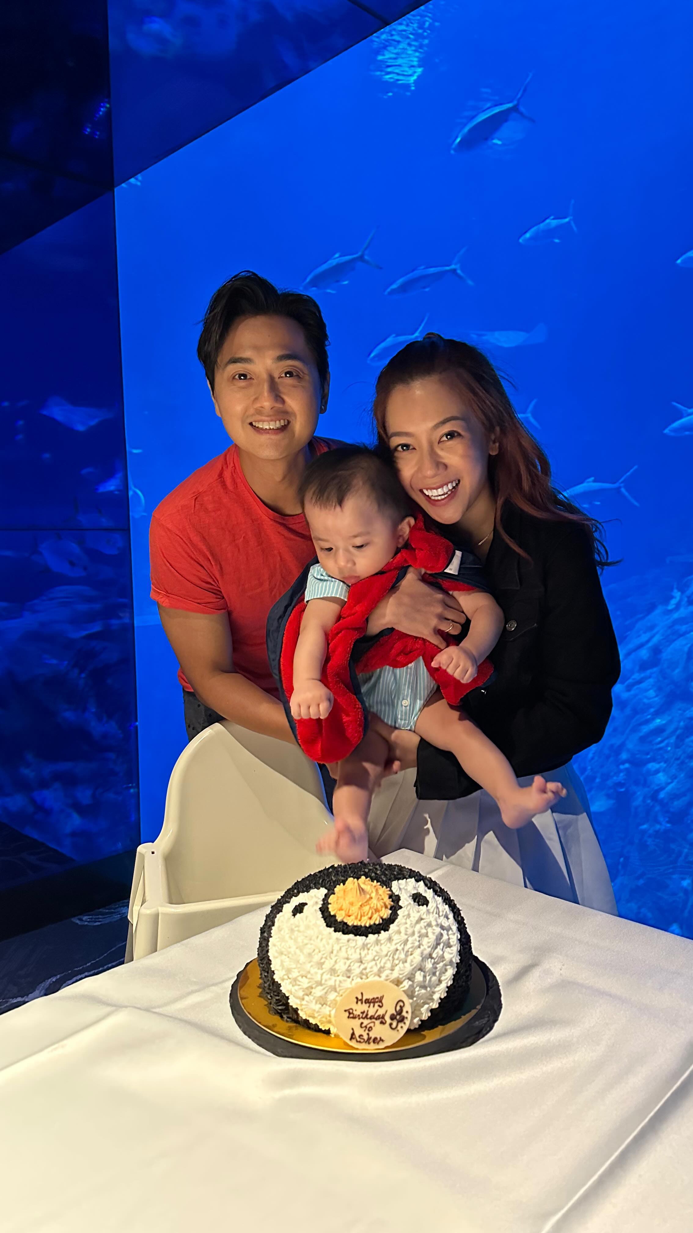 何雁詩、鄭俊弘和兒子一家三口過得好幸福。（IG圖片）