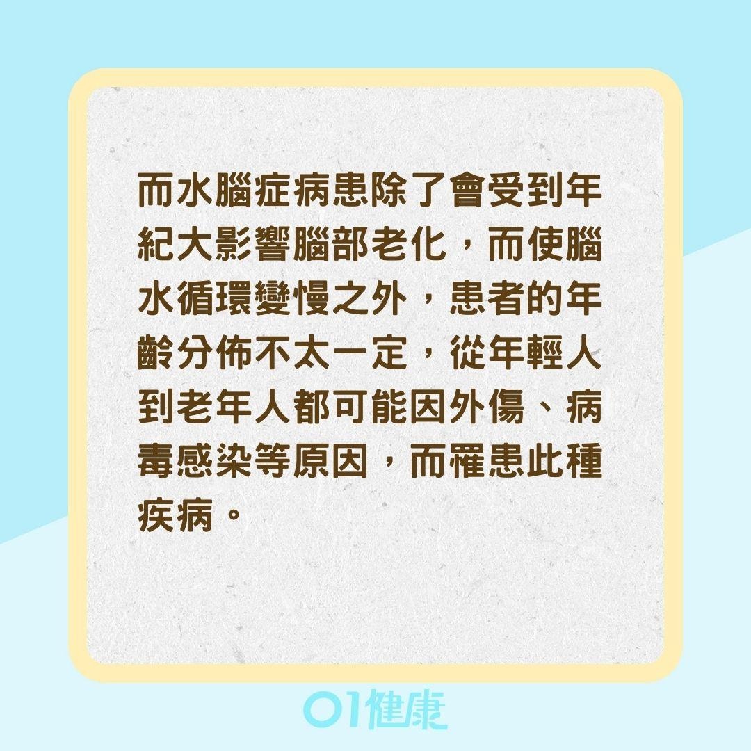 水腦症是什麼？ 跟失智症差別在哪？（01製圖）