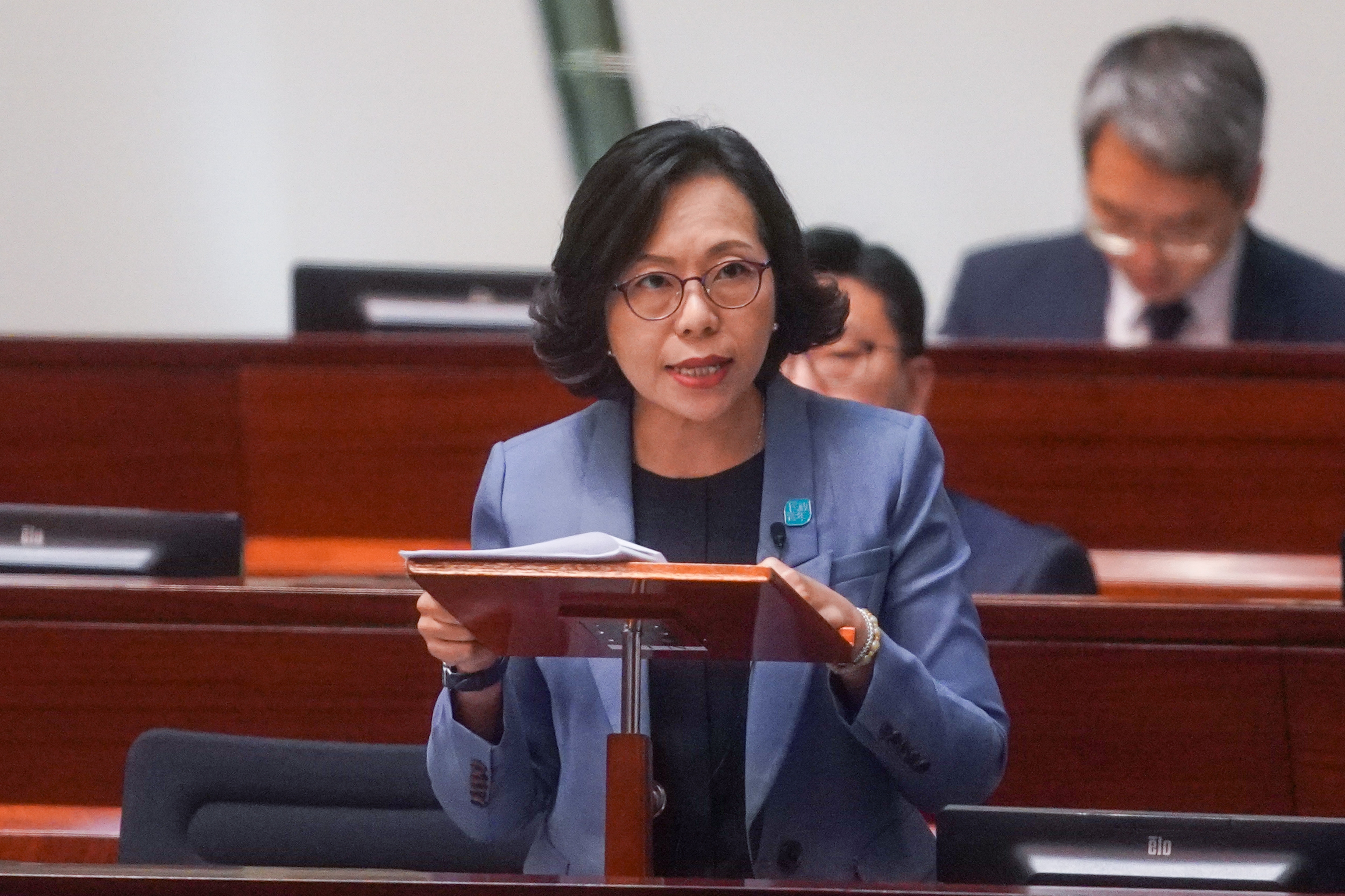 麥美娟未有正面回應會否增撥資源支援地區關愛隊。（資料圖片/林靄怡攝）