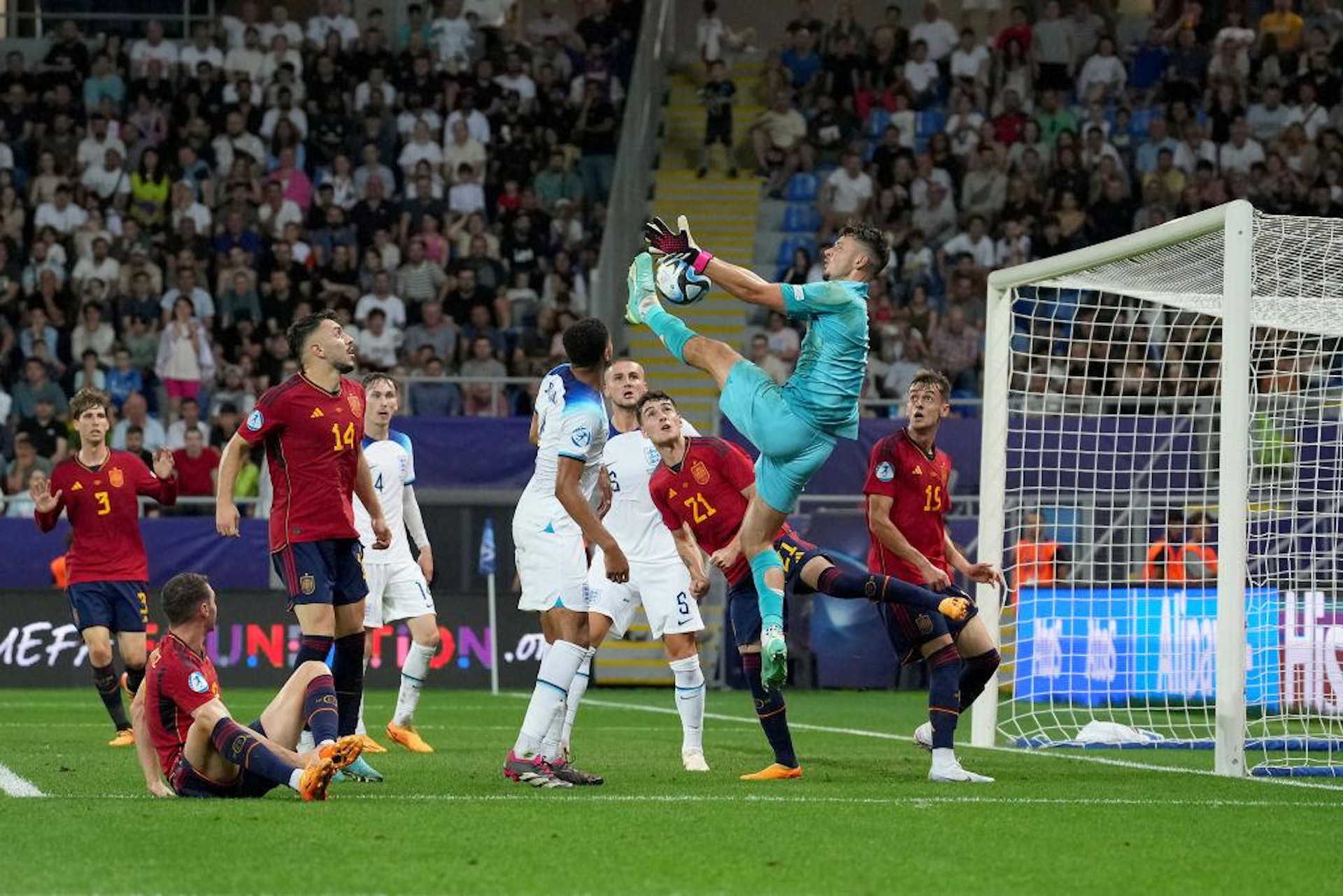查福特在U21歐國盃6場比賽全部不失球，創下紀錄。（Getty Images）