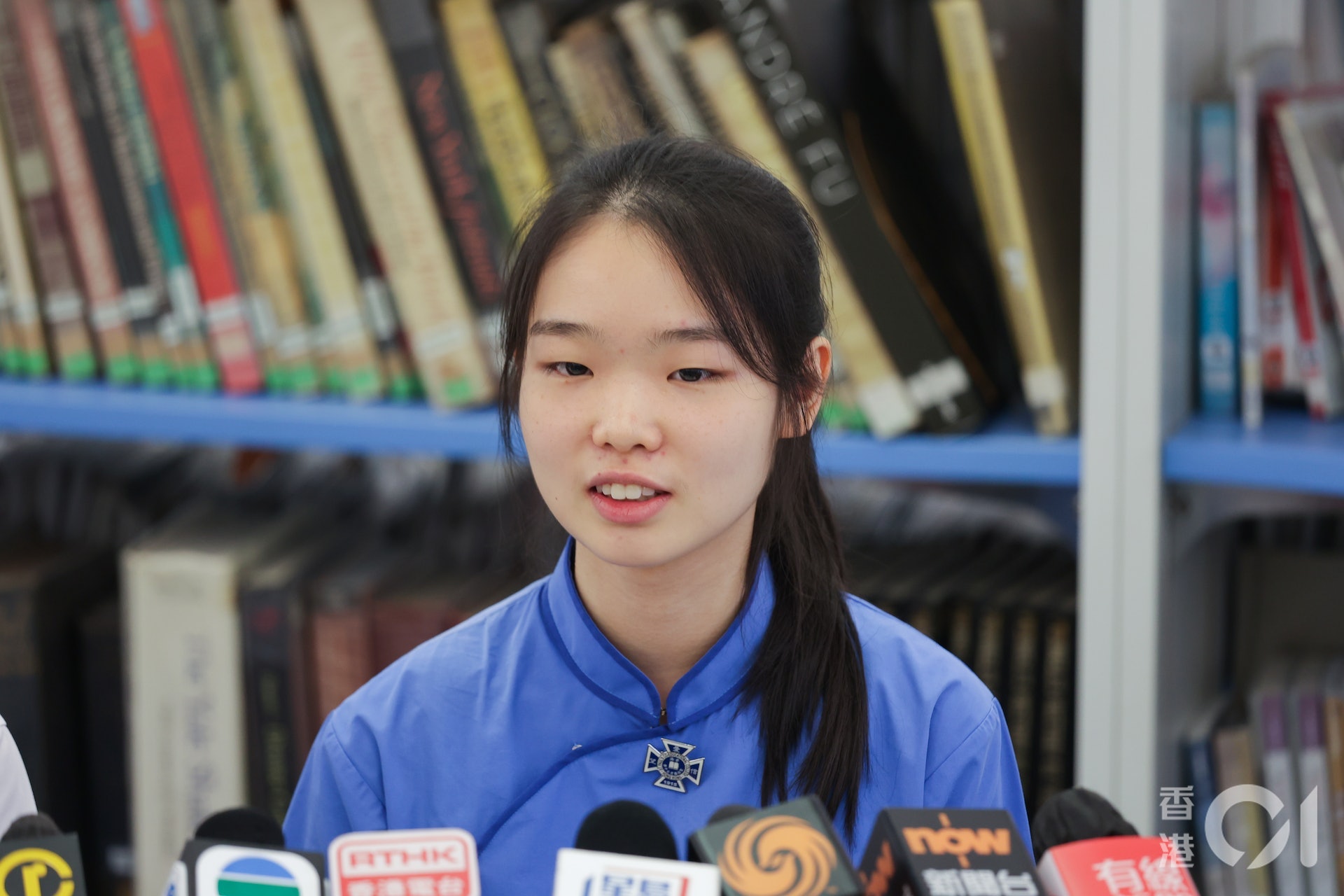 「超級狀元」聖保羅男女中學古冰心選擇港大讀醫科。(資料圖片/蘇煒然攝) 「超級狀元」聖保羅男女中學古冰心選擇港大讀醫科。(資料圖片/蘇煒然攝)