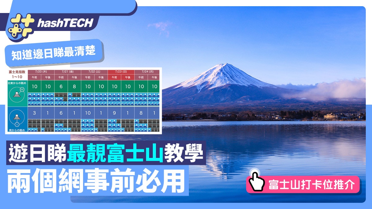 遊日睇最靚富士山教學兩個網出發前必用！最佳拍攝角度及打卡位