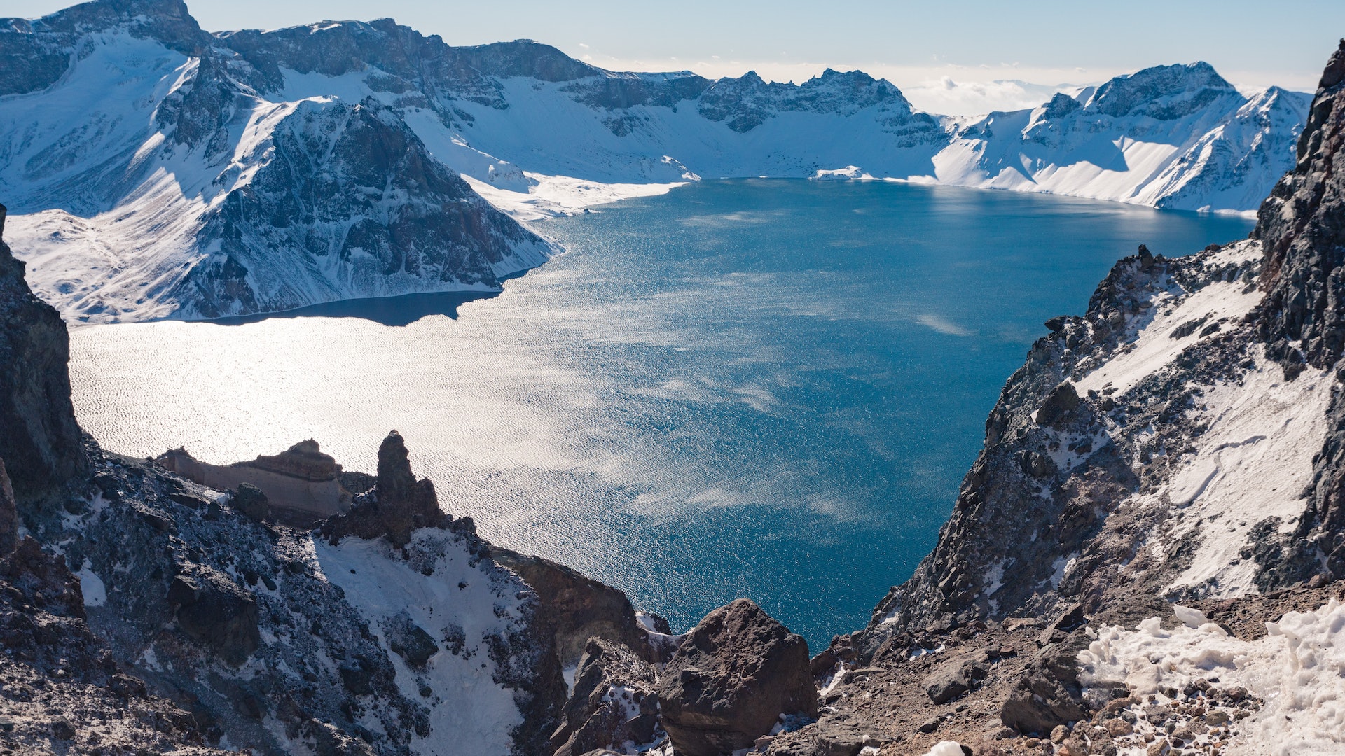 吉林,長白山,天池。(視覺中國) 吉林,長白山,天池。(視覺中國)