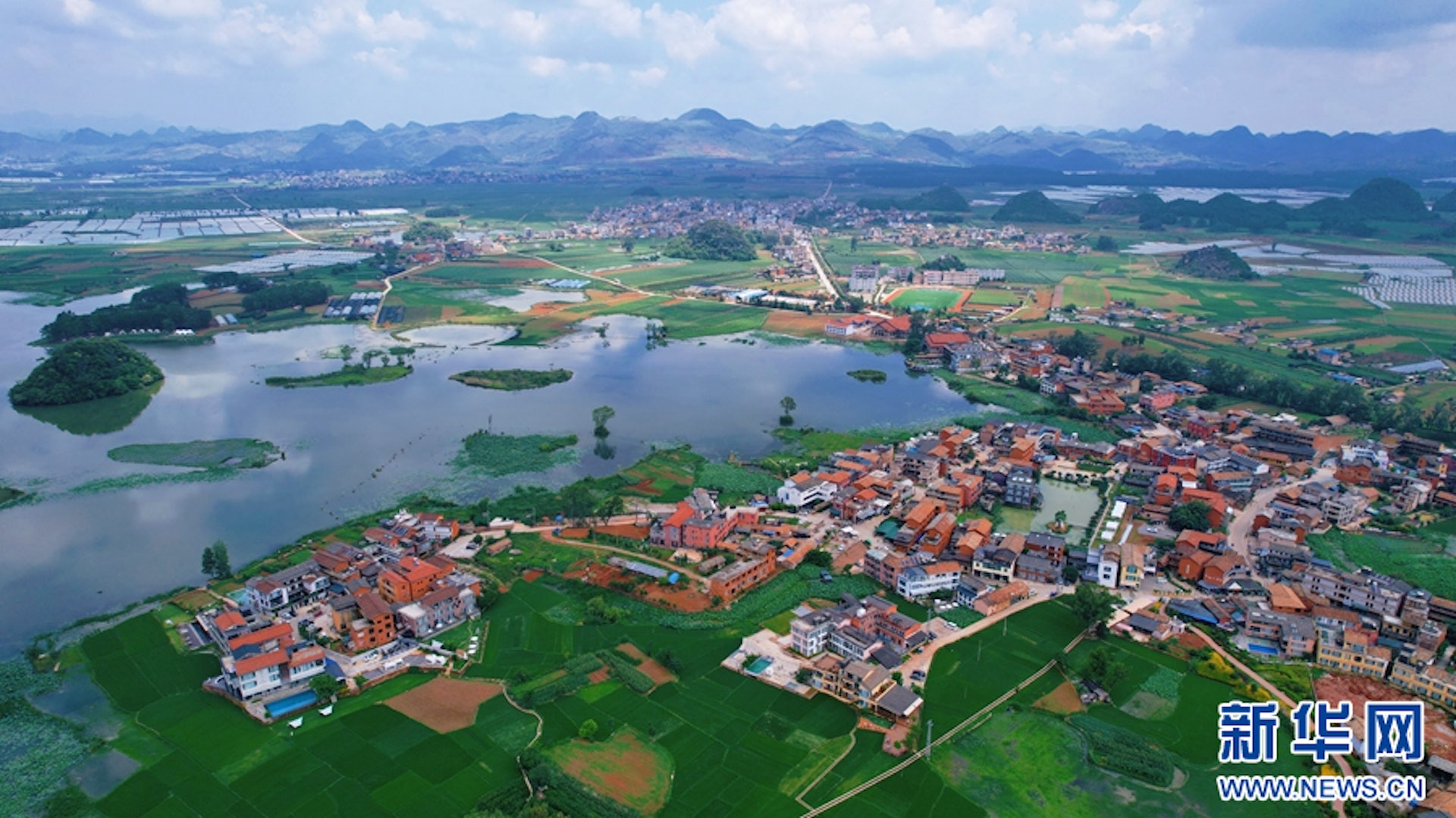 雲南，普者黑國家濕地公園。（新華社）